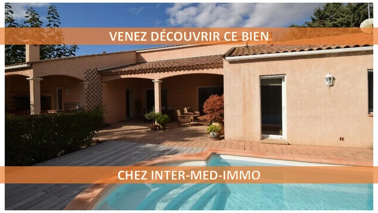 Agde 34300 Villa de 6 pièces et mezzanine sur terrain de 701m² avec piscine et garage
