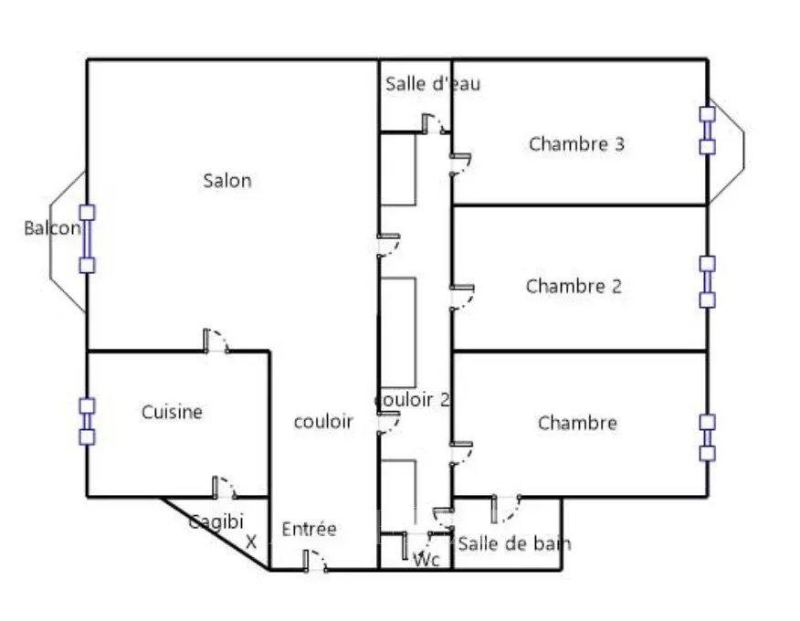 Plan de l'appartement