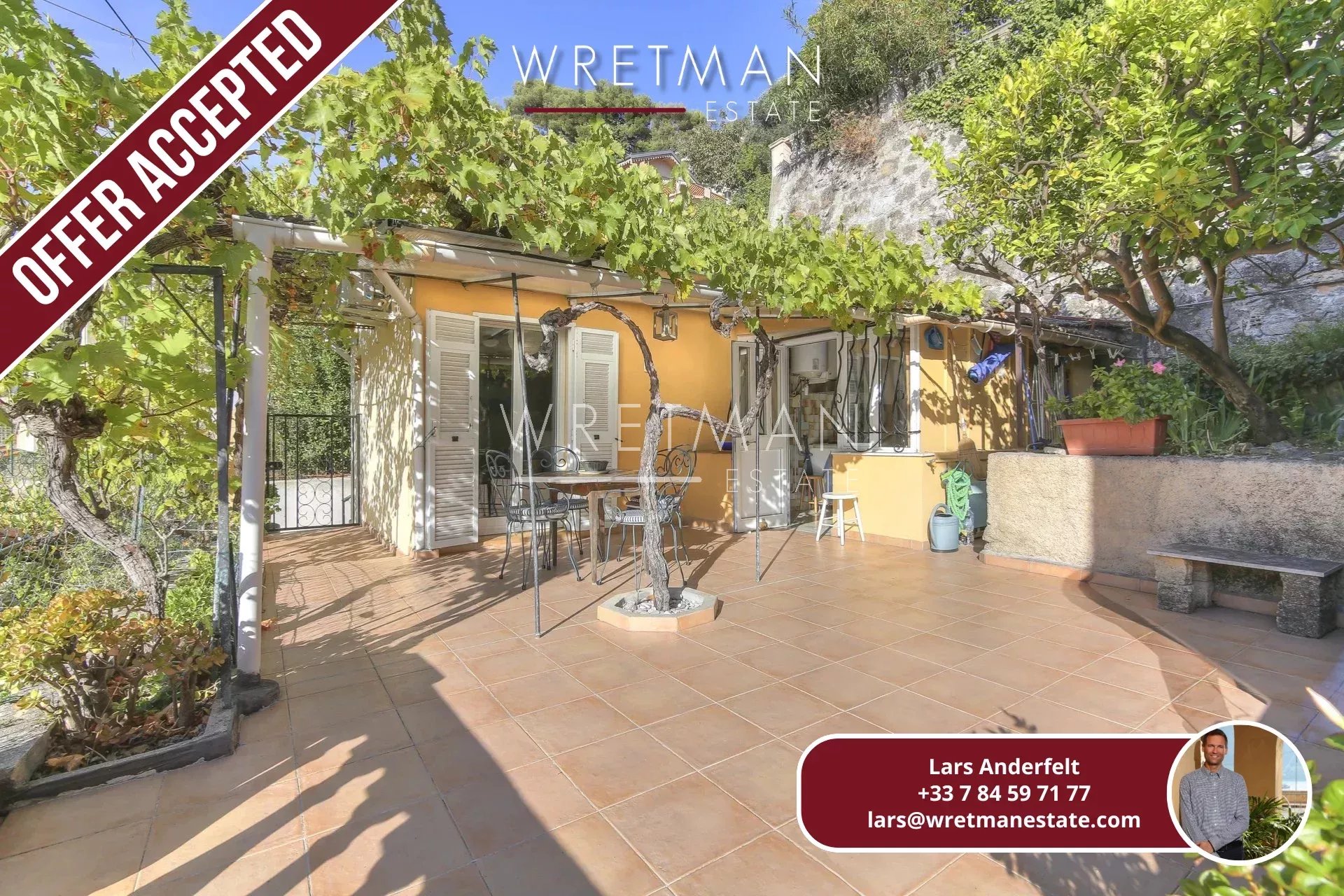 Maison avec grande terrasse et aperçu mer -  Menton Garavan