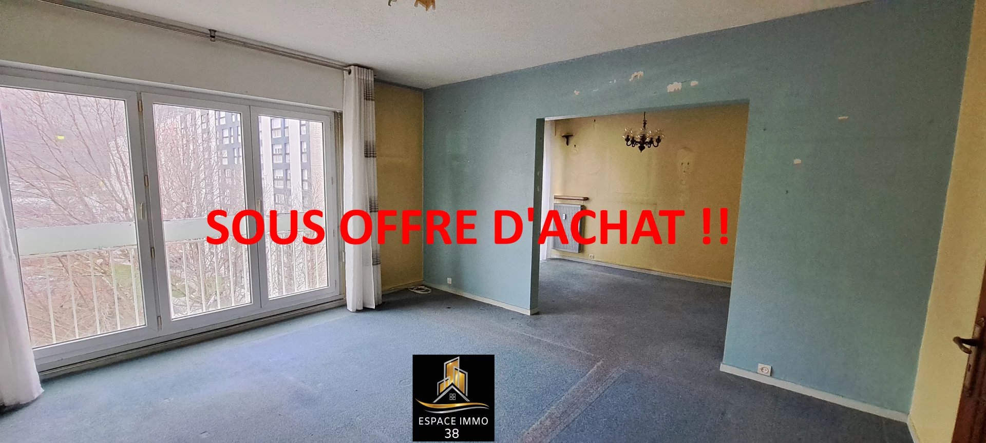 Appartement T4, cave , parking privatif