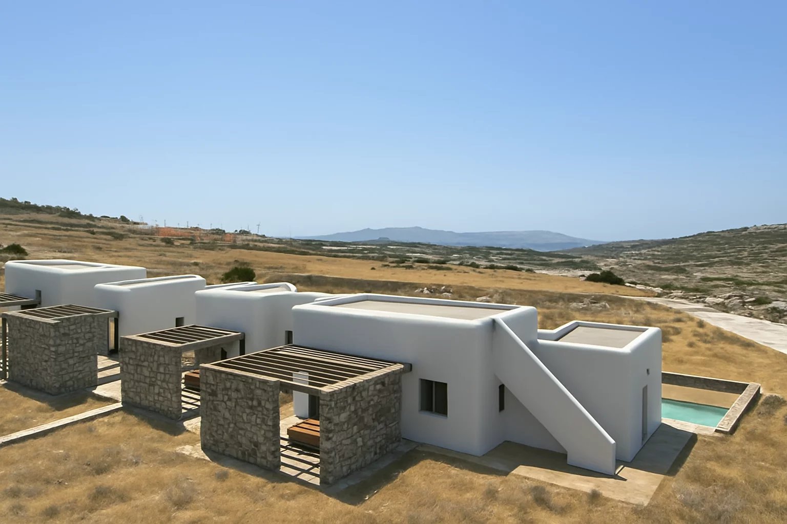 FOR SALE – MODERN VILLA WITH PRIVATE POOL NEAR AGIA EIRINI BEACH – PAROS ISLAND