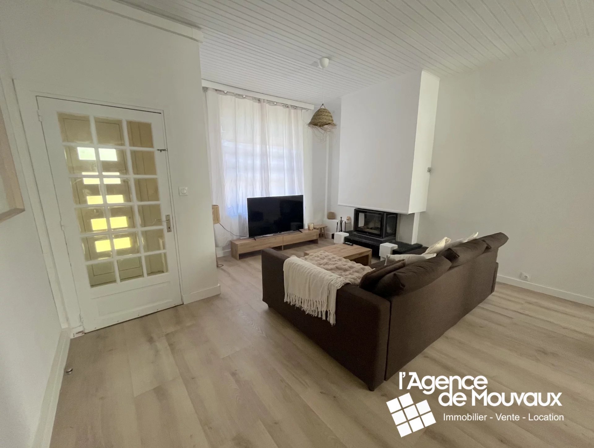 Maison de 72m2 - 2 chambres + bureau - cour - garage