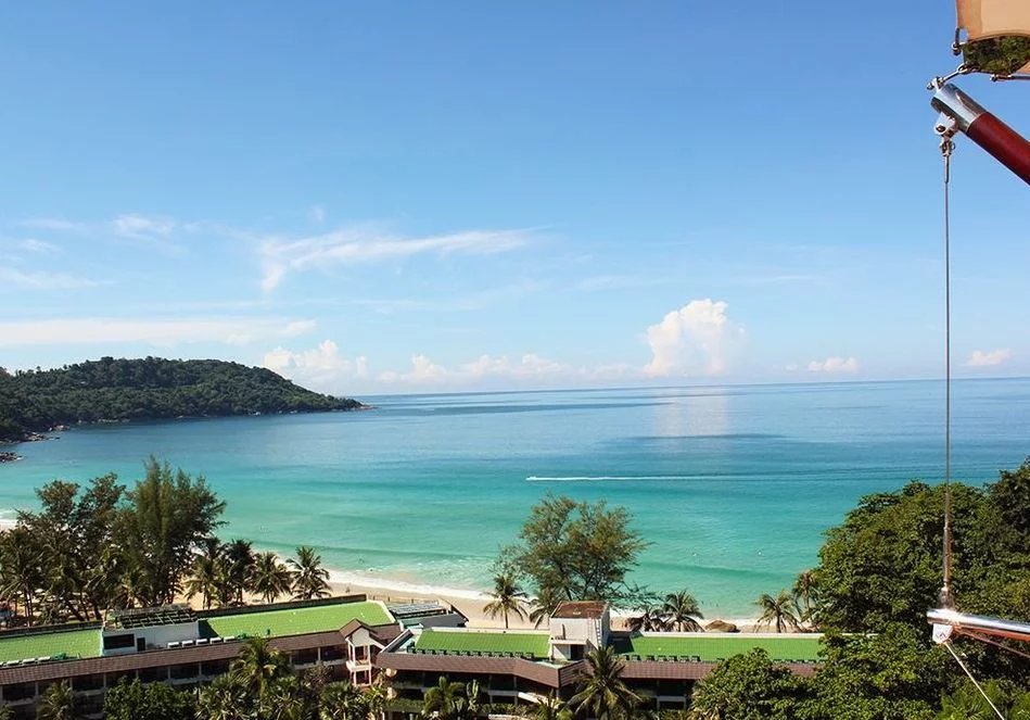 Appartement terrasse sur la plage de Kata Noi, avec vue sur la mer