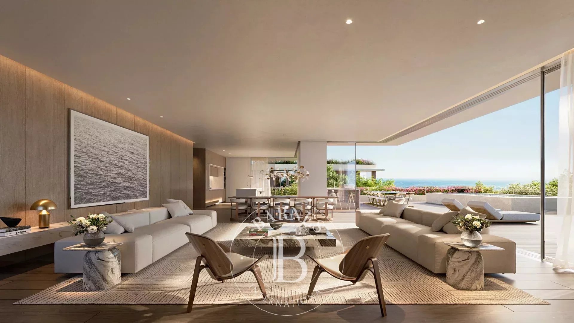 Private pool and sea view