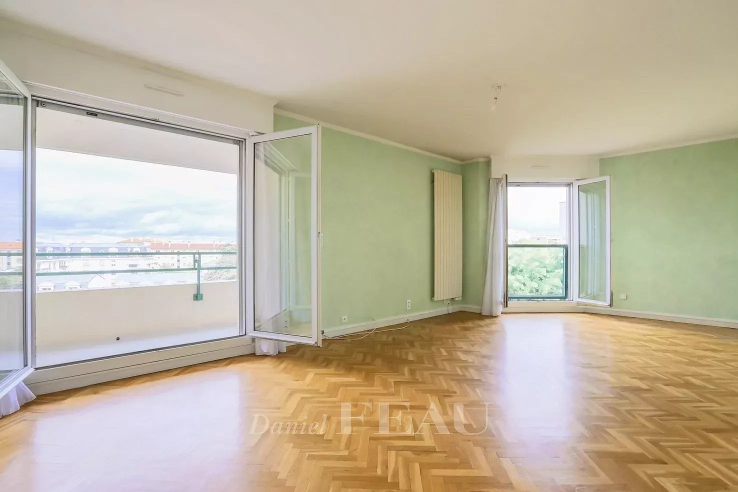 Living room with balcony