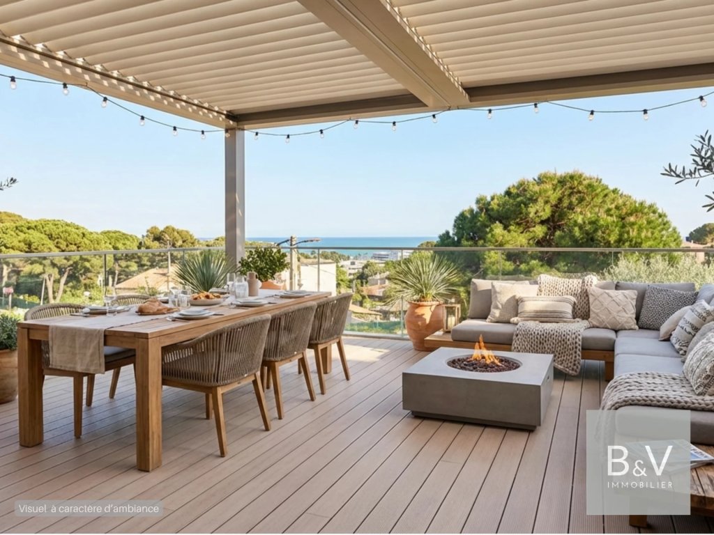 Apartment for sale in Villeneuve-loubet — Exceptional 98 m² apartment with sea view