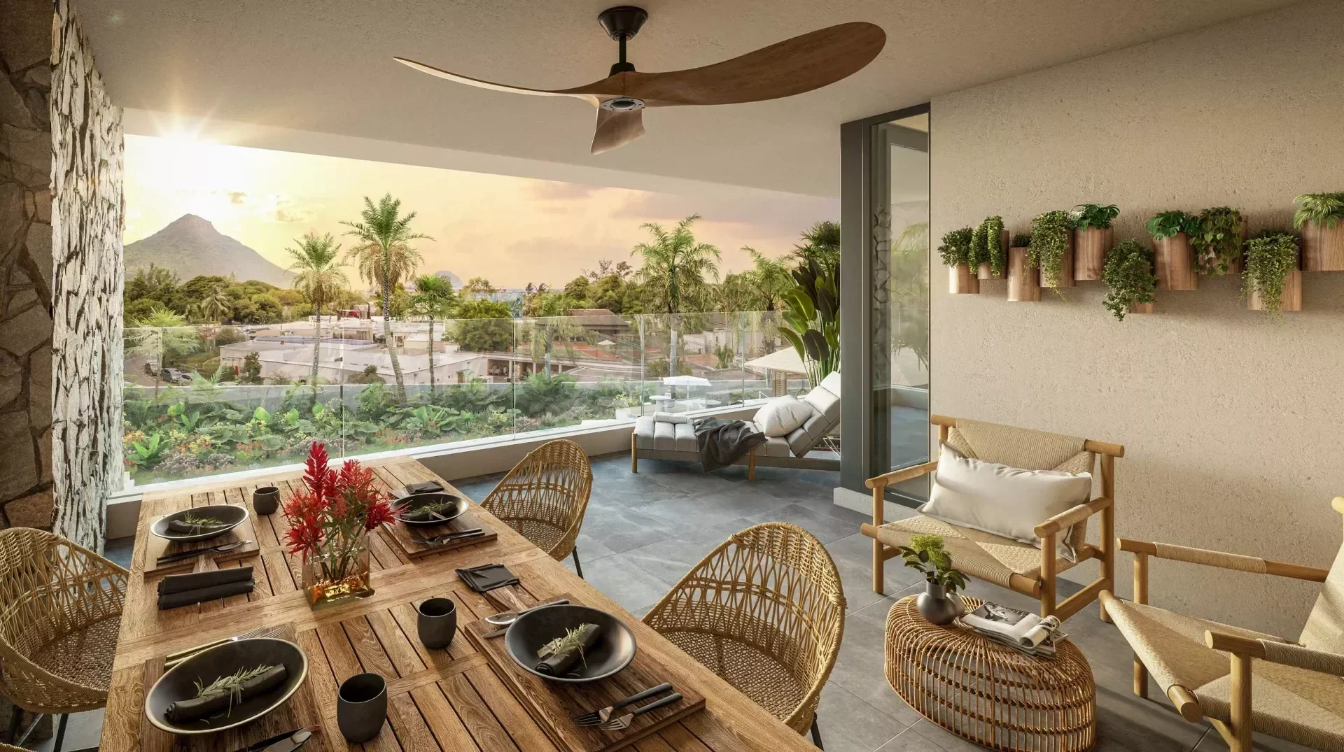 Close to Flic en Flac beach, buy a 3-master bedroom apartment - photo 1