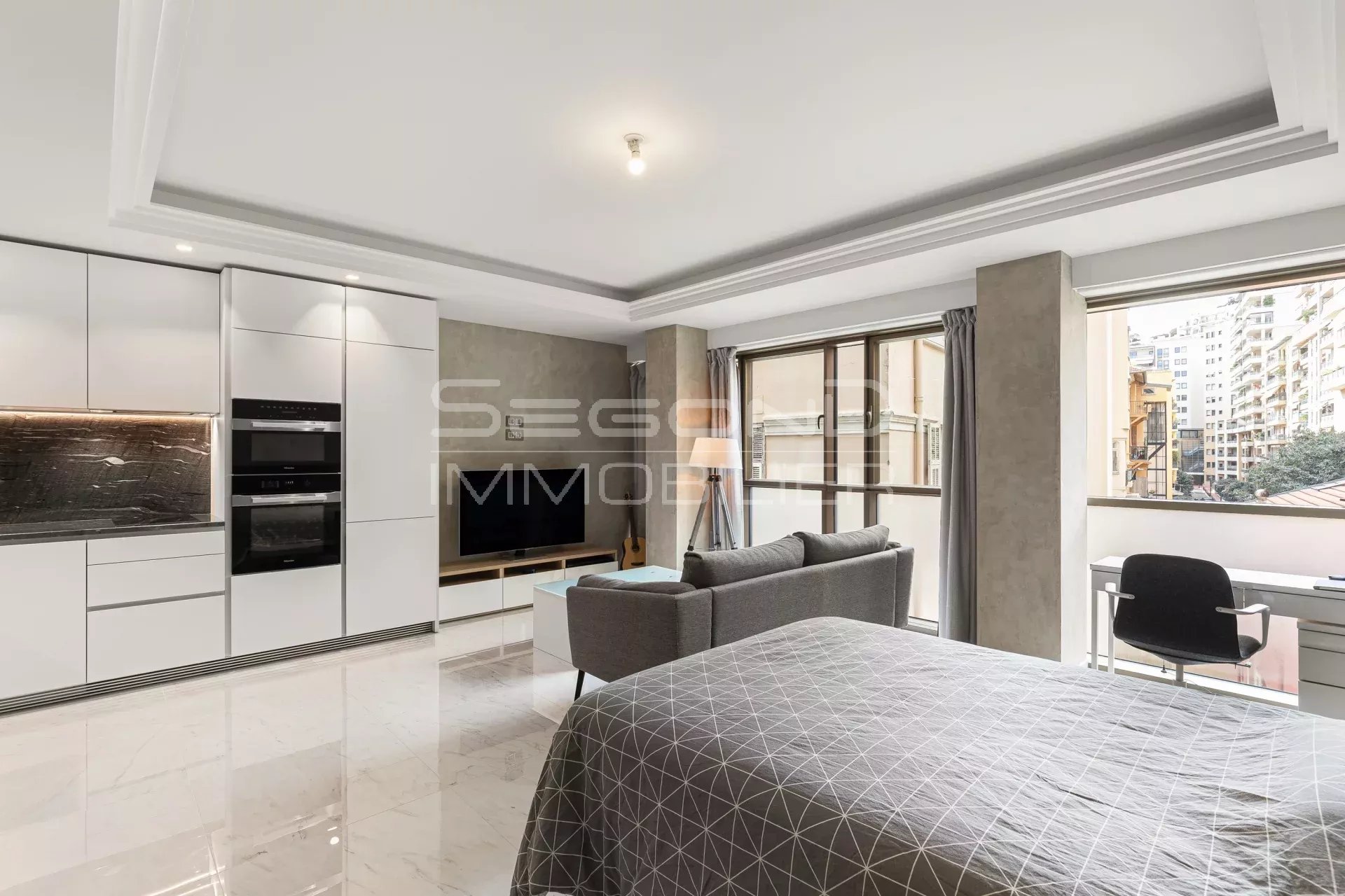 For sale Exclusivity studio apartment Condamine in luxury residence