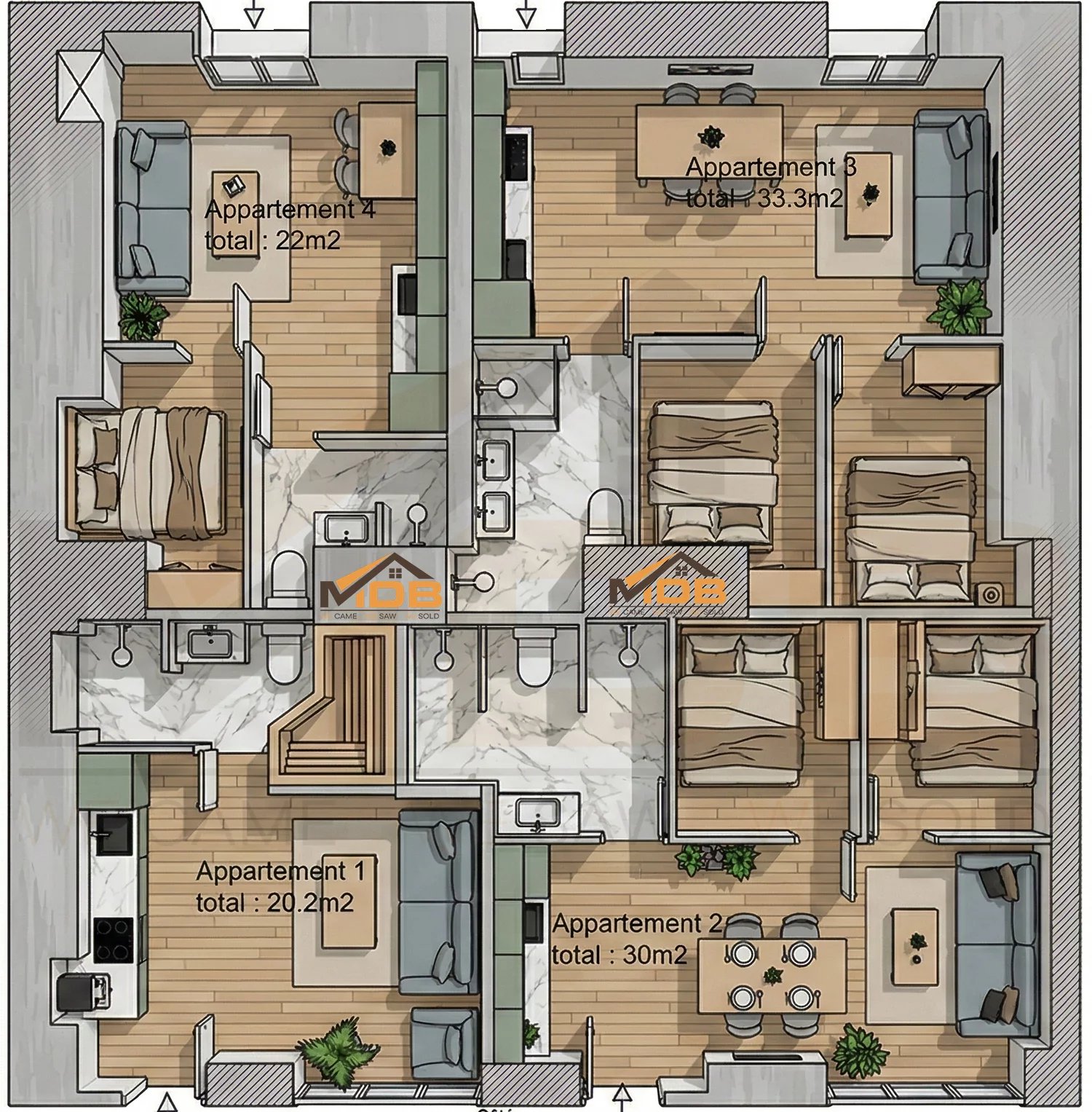 RARE – Produit idéal pour investissement locatif courte durée, forte rentabilité prouvée, sans contrainte réglementaire.