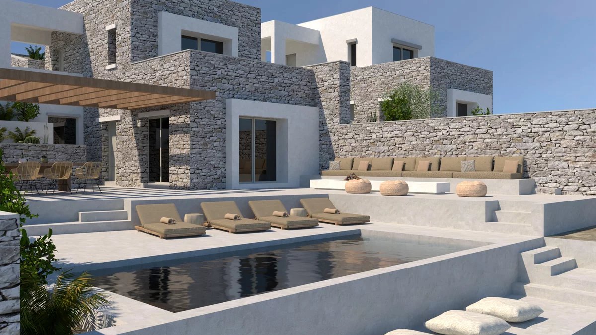 FOR SALE – 3 New Villas with Panoramic Sea Views and Pools – KEA ISLAND