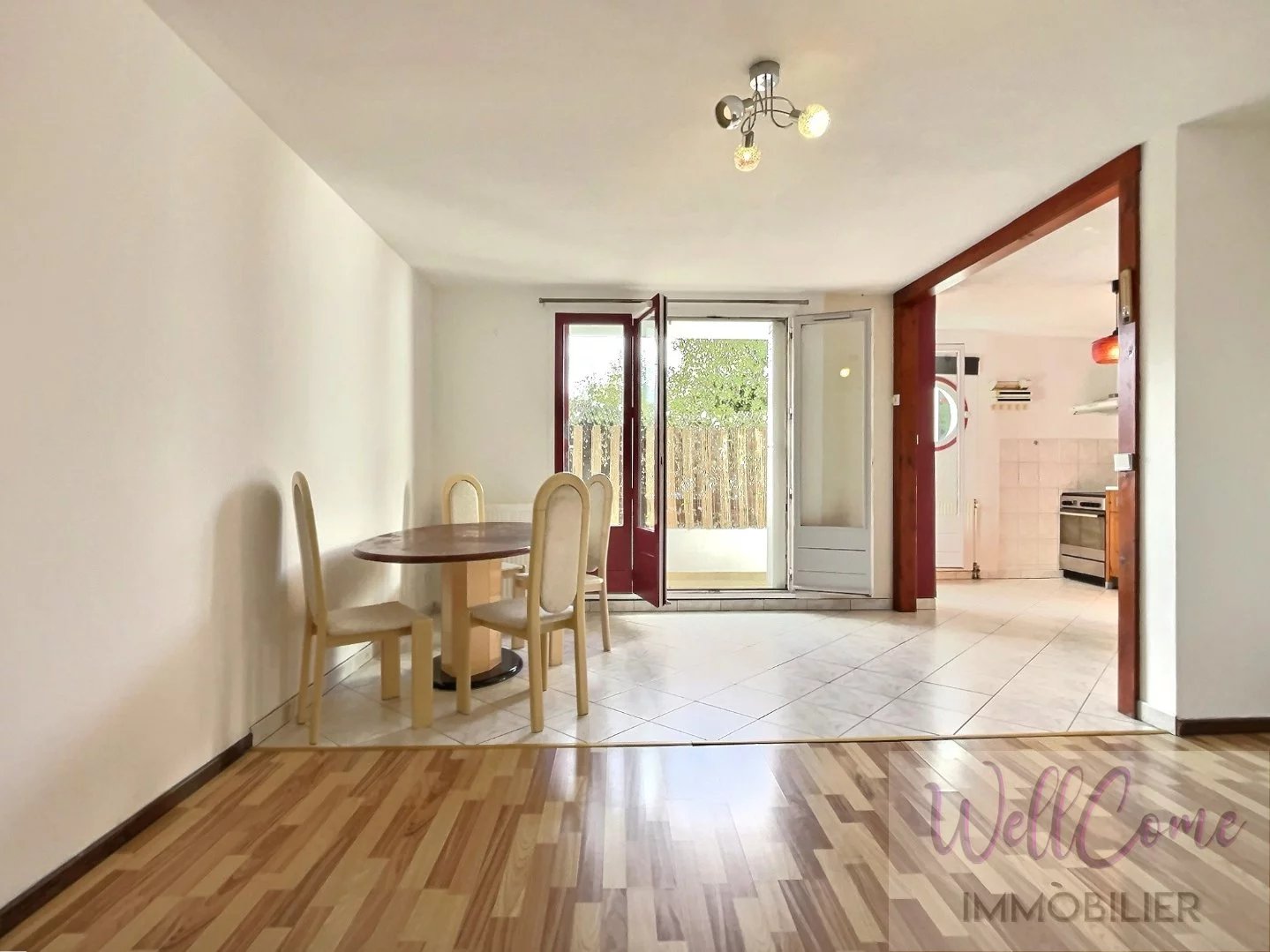 Aix Les Bains appartement type 2 en rez de terrasse + cave, parking collectif