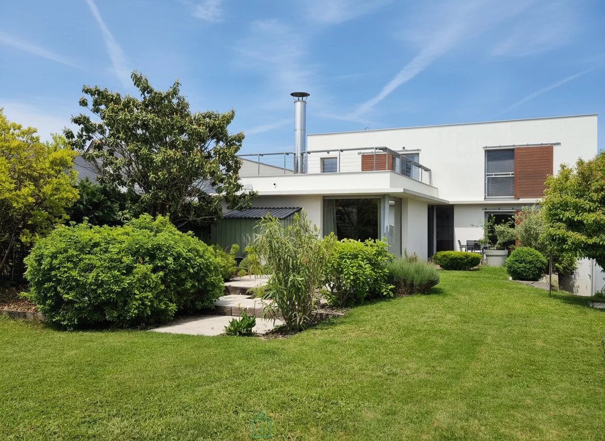 Maison moderne et lumineuse, 4 chambres, garage double, jardin paysagé