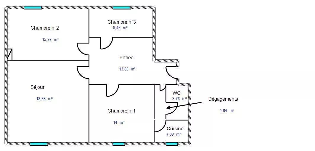 annonce Ventes Appartement 3/4 pièces Haguenau hyper centre