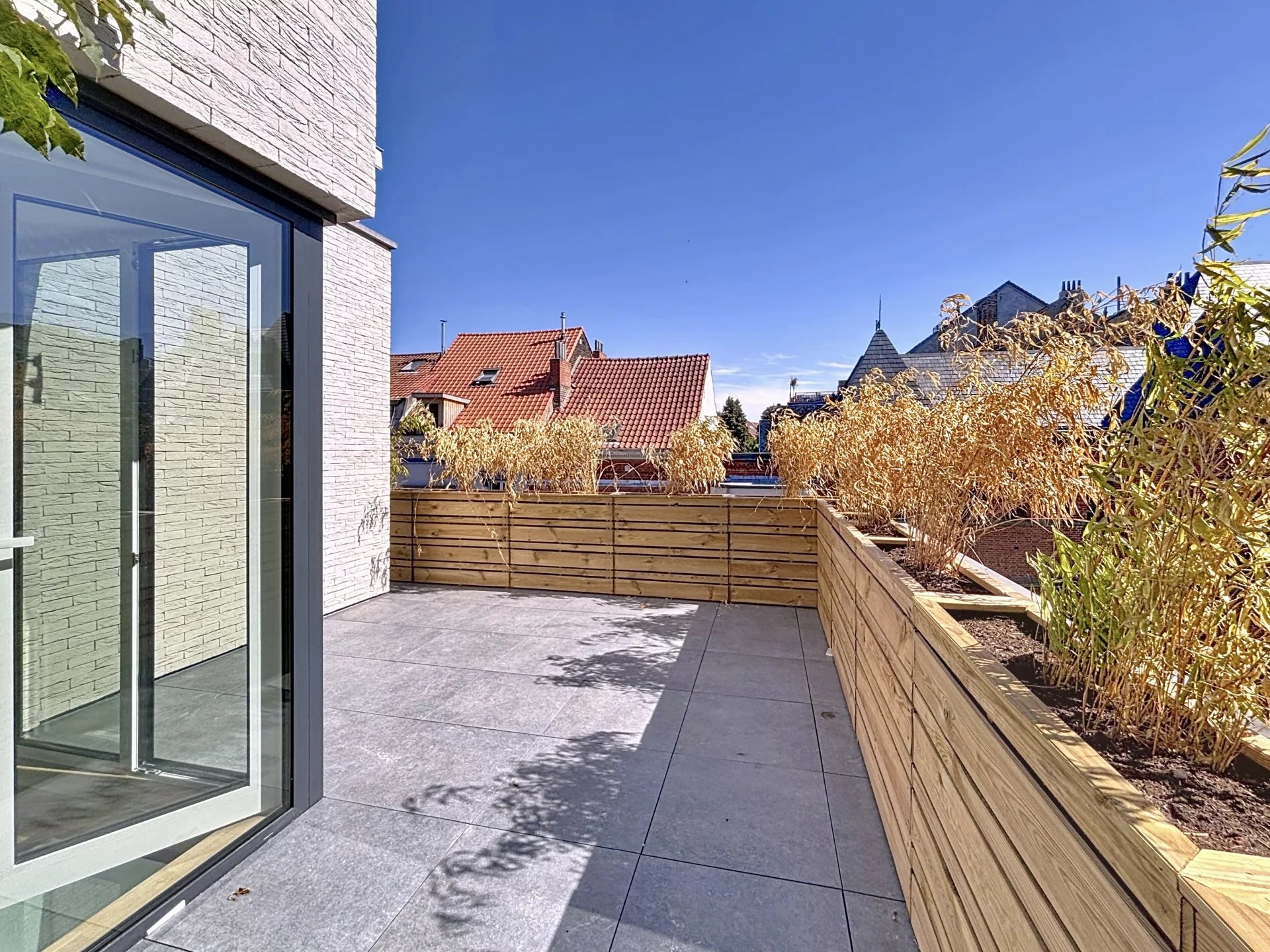 Maison neuve, terrasse et rooftop plein sud