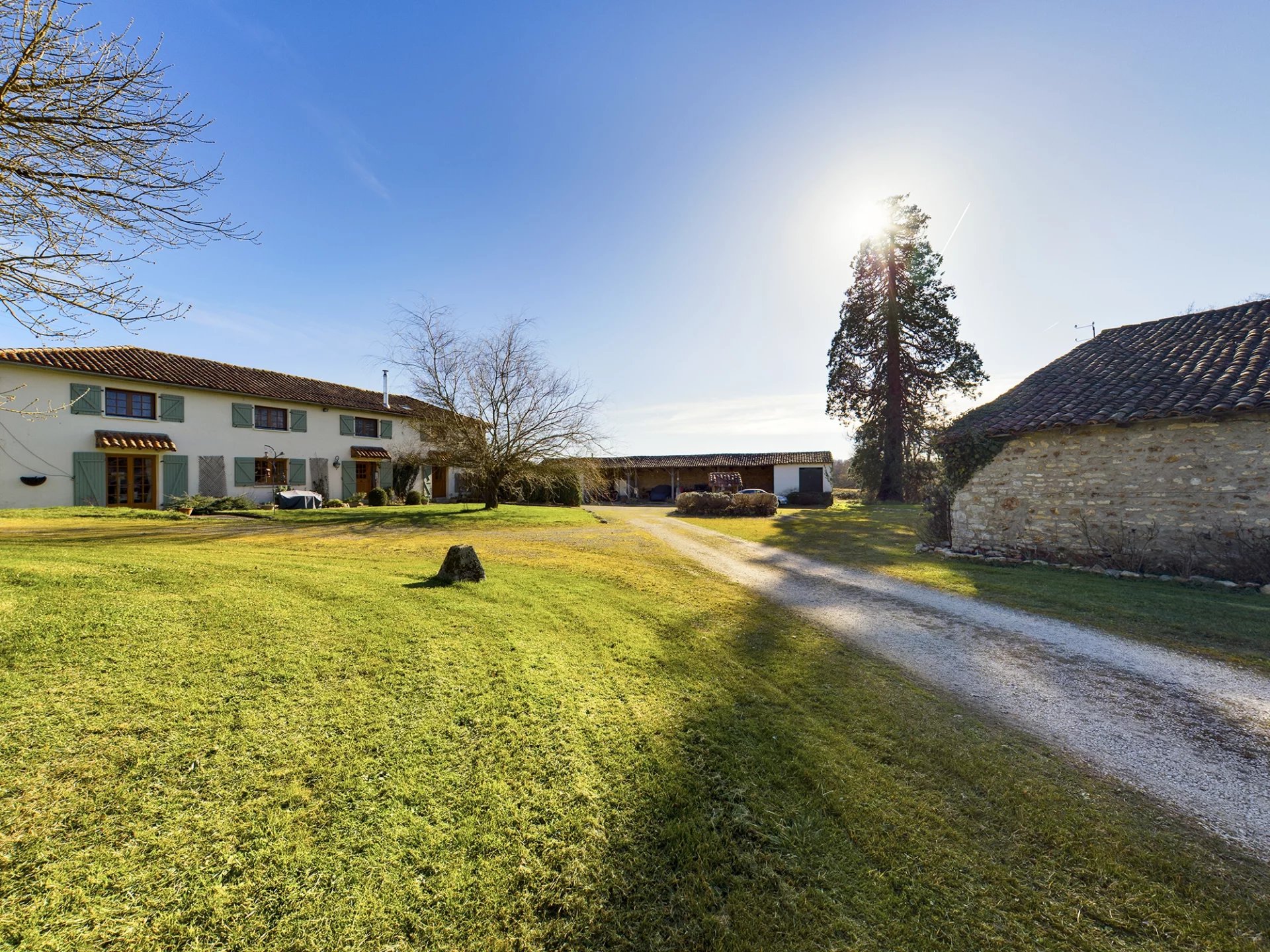 A Rare Find – Two Stunning Homes, Studio, Scenic Driveway, and 14 Hectares of Private Land