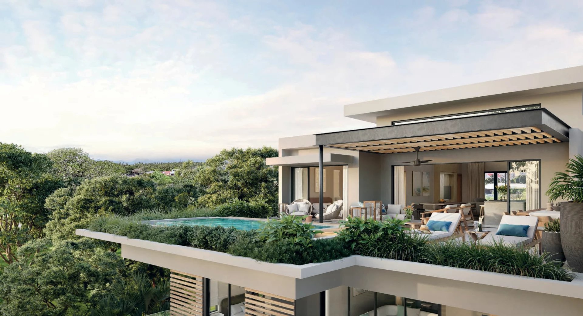 Exceptional 3-Bedroom Penthouse in Pointe aux Canonniers