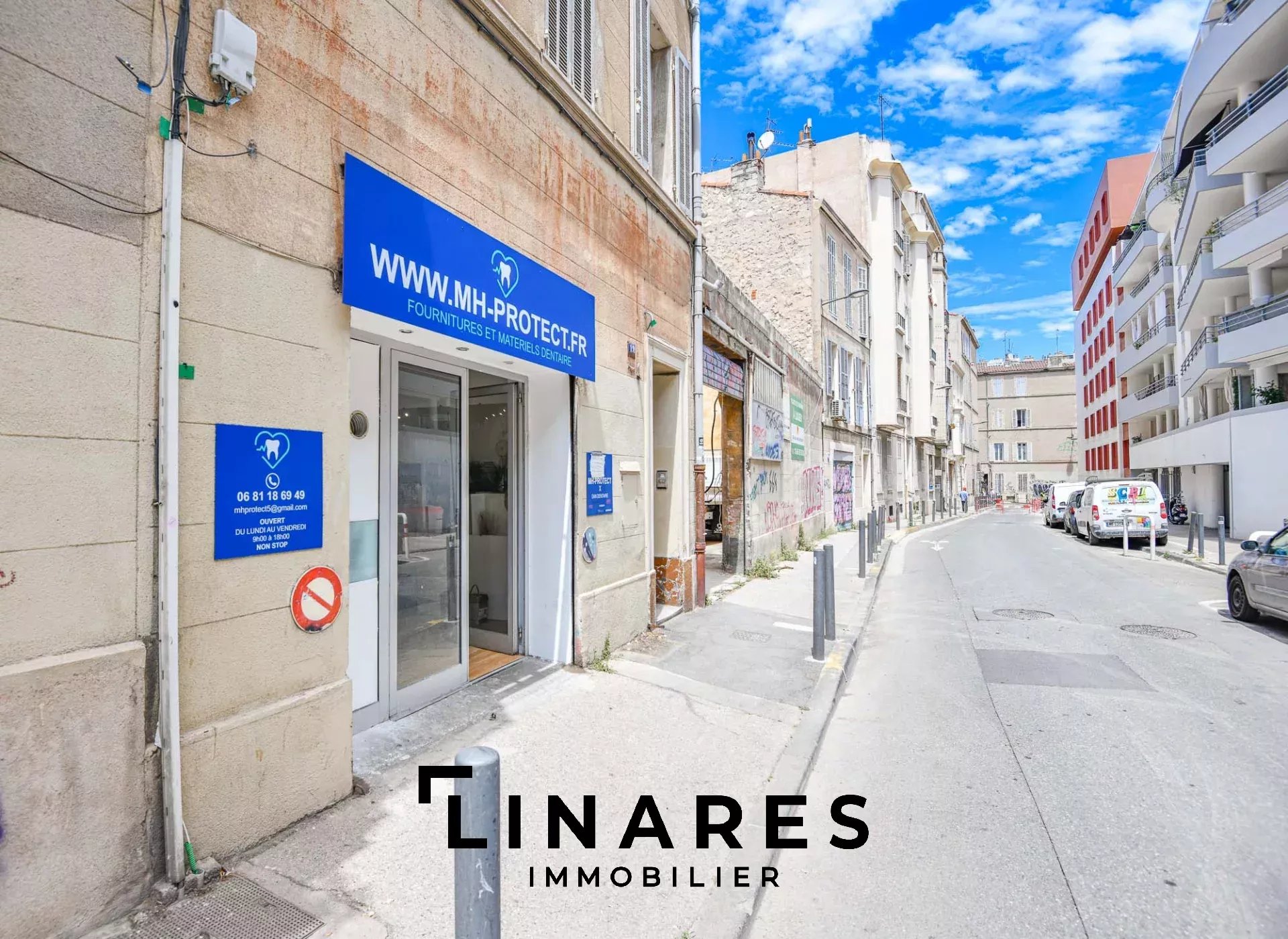 Vente murs commerciaux - Local commercial de 76m2 - Rue des Vertus 13005