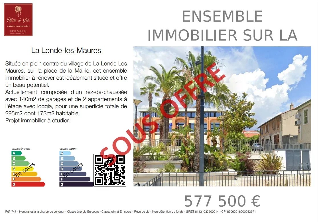 Vente Immeuble La Londe-les-Maures
