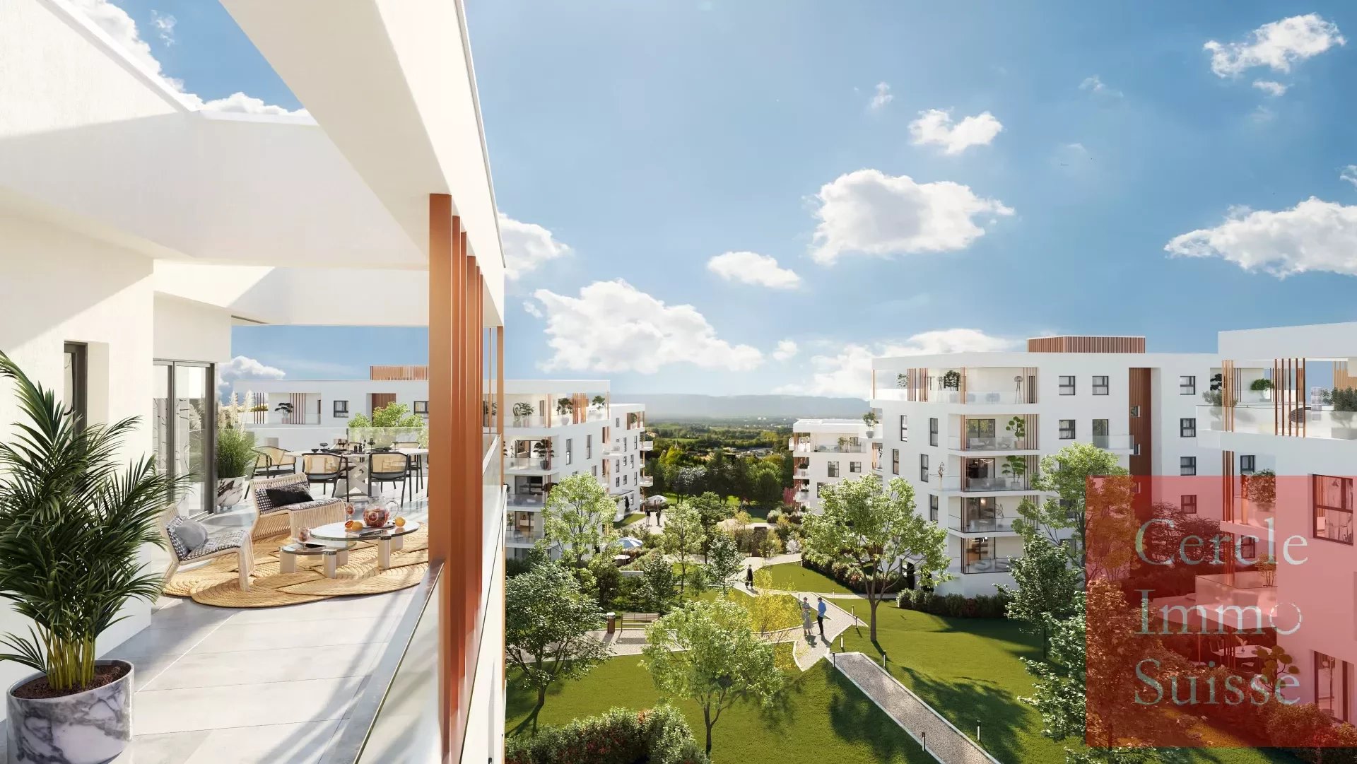 Appartements neufs T2 T3 T4 en vente à COLLONGES SOUS SALEVE 74160 vue GENEVE - Photo 2