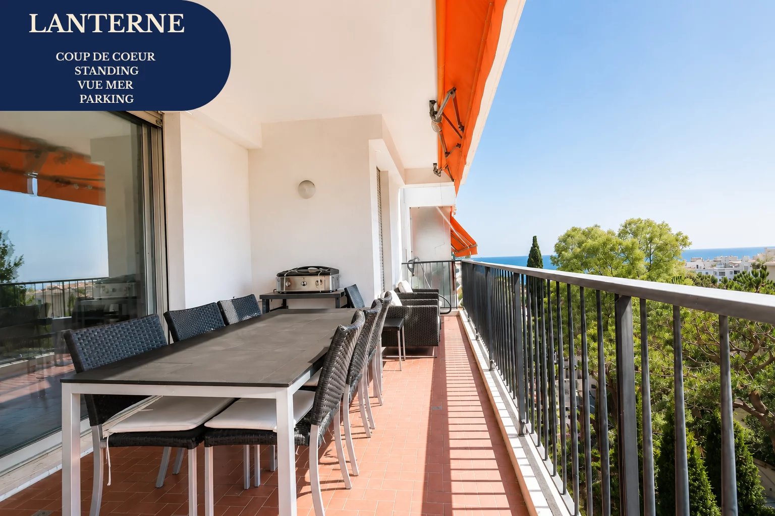 2 pièces  - Terrasse - standing - parking - cave - Lanterne