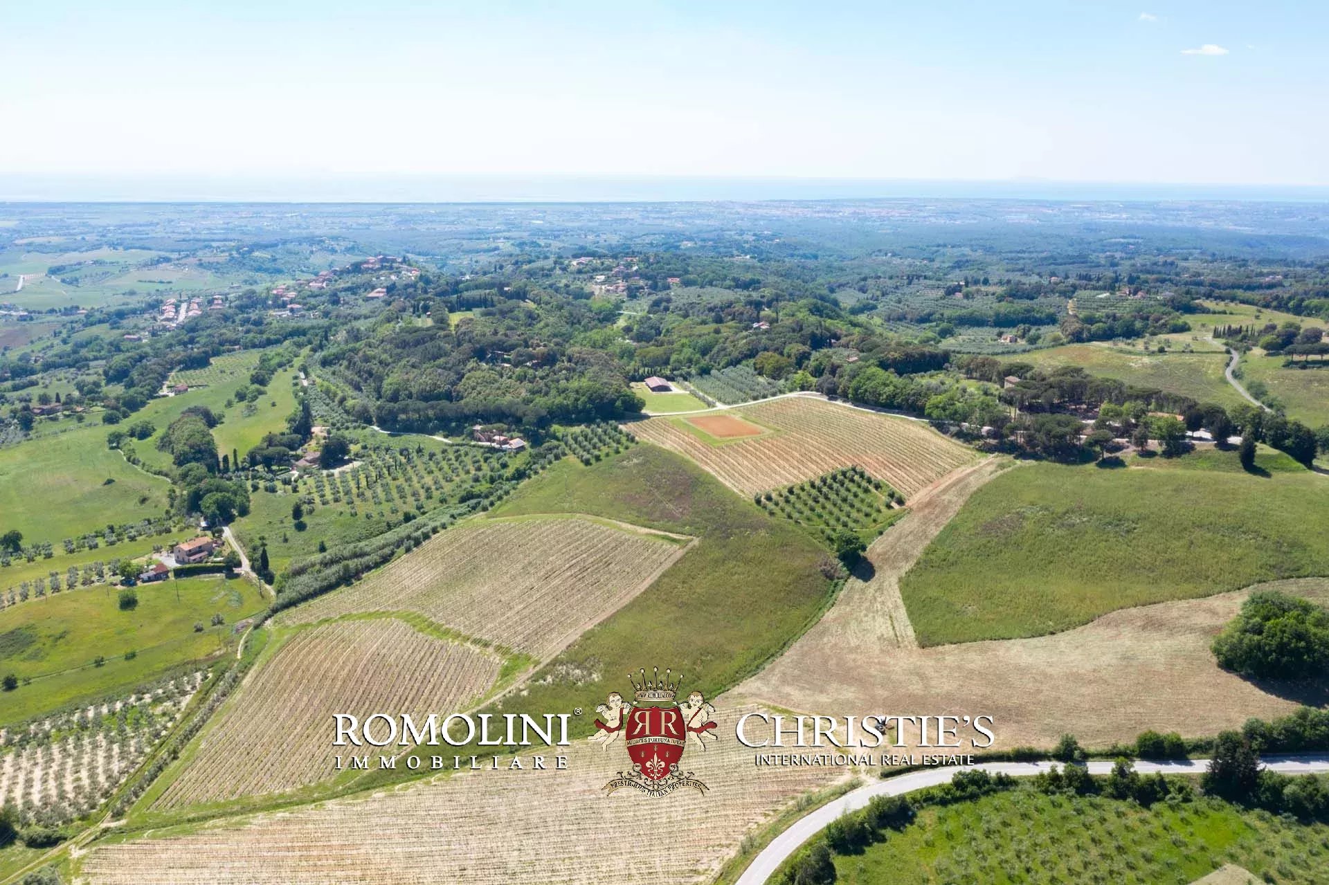 EQUESTRIAN SEA VIEW WINE ESTATE WITH VINEYARDS FOR SALE CLOSE TO BOLGHERI, TUSCANY