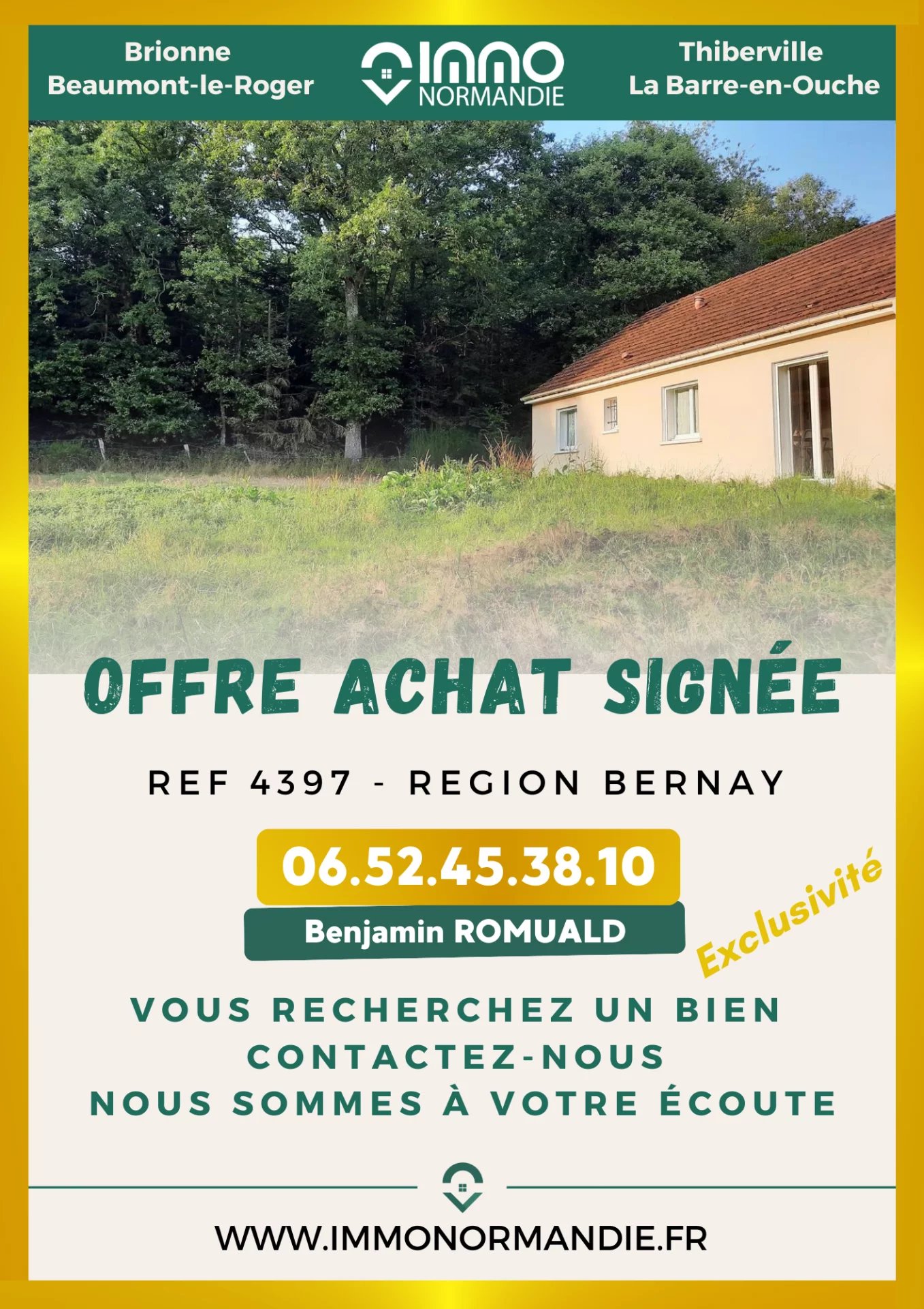 Agence immobilière de AGENCE DE LA BARRE EN OUCHE