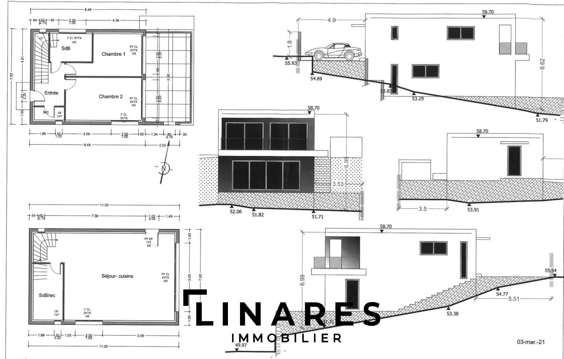 LA FÉLICITÉ - Villa T3 de 110m2 + Terrasse 26m2 + Jardin + Vue mer  - 13600 La Ciotat