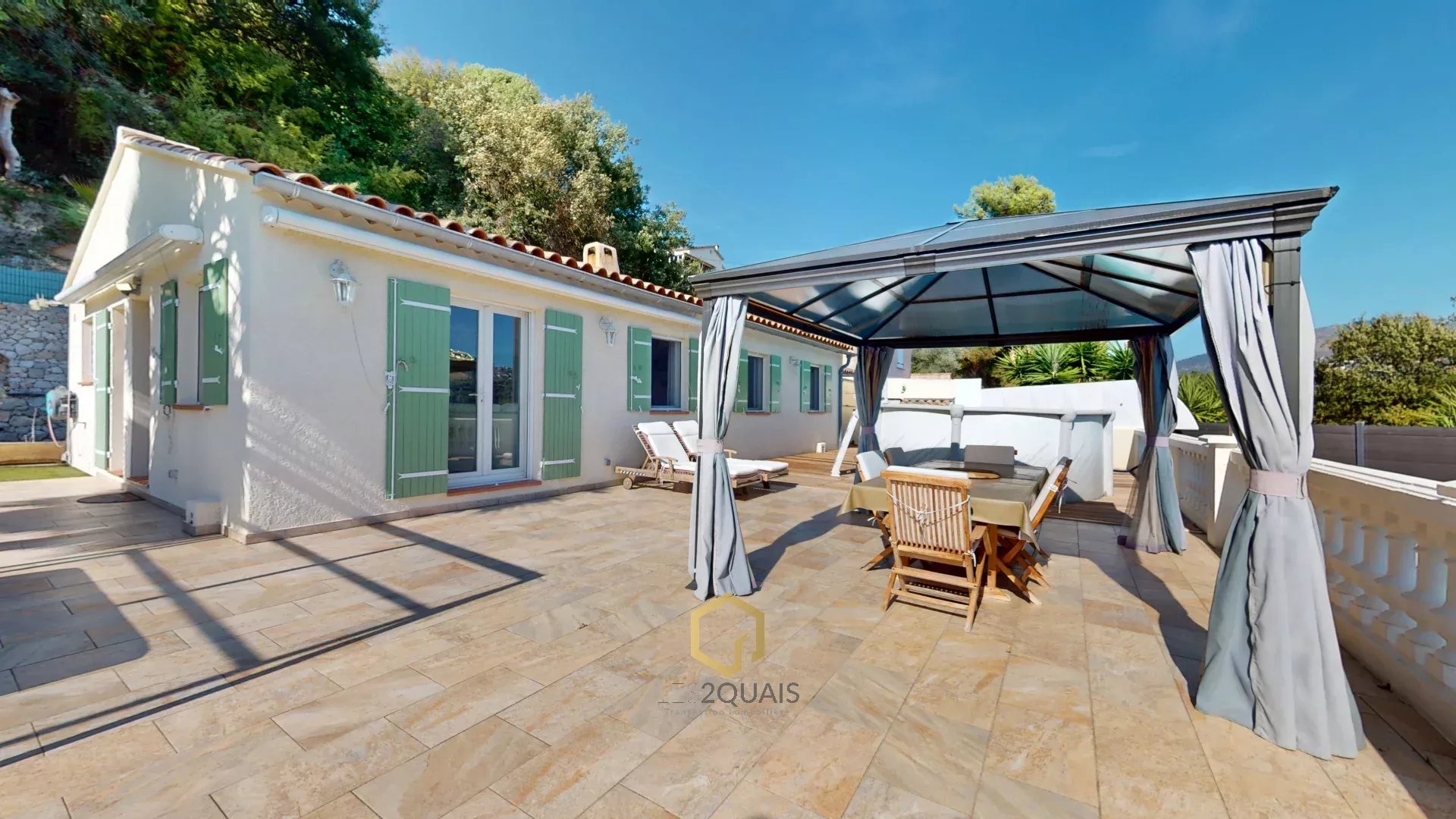 Gattières Les Plans "Luna" Maison 5P 100m2 - Terrasse - Calme - Jardin - Piscine - Jacuzzi
