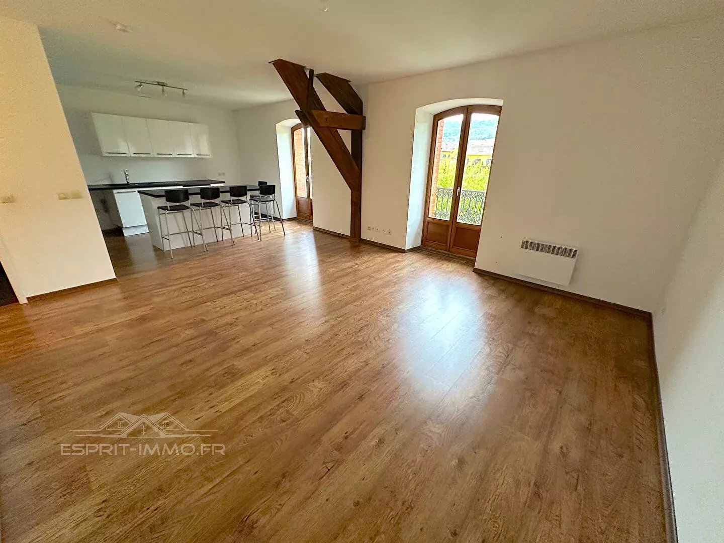 Appartement T3 66 m2 avec vue Rhône