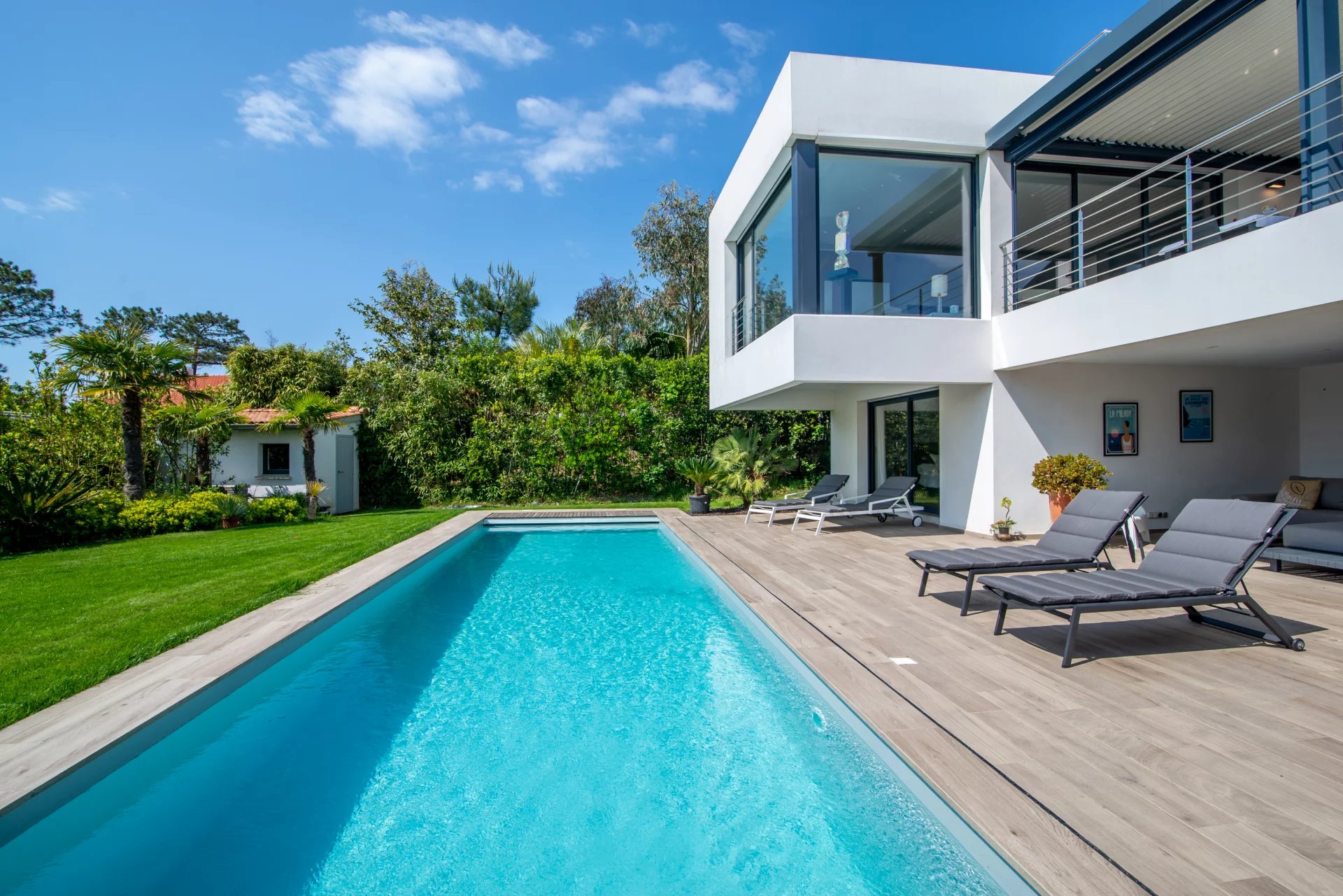 PERSPECTIVE - Contemporary villa with pool and ocean view - Biarritz - picture 2