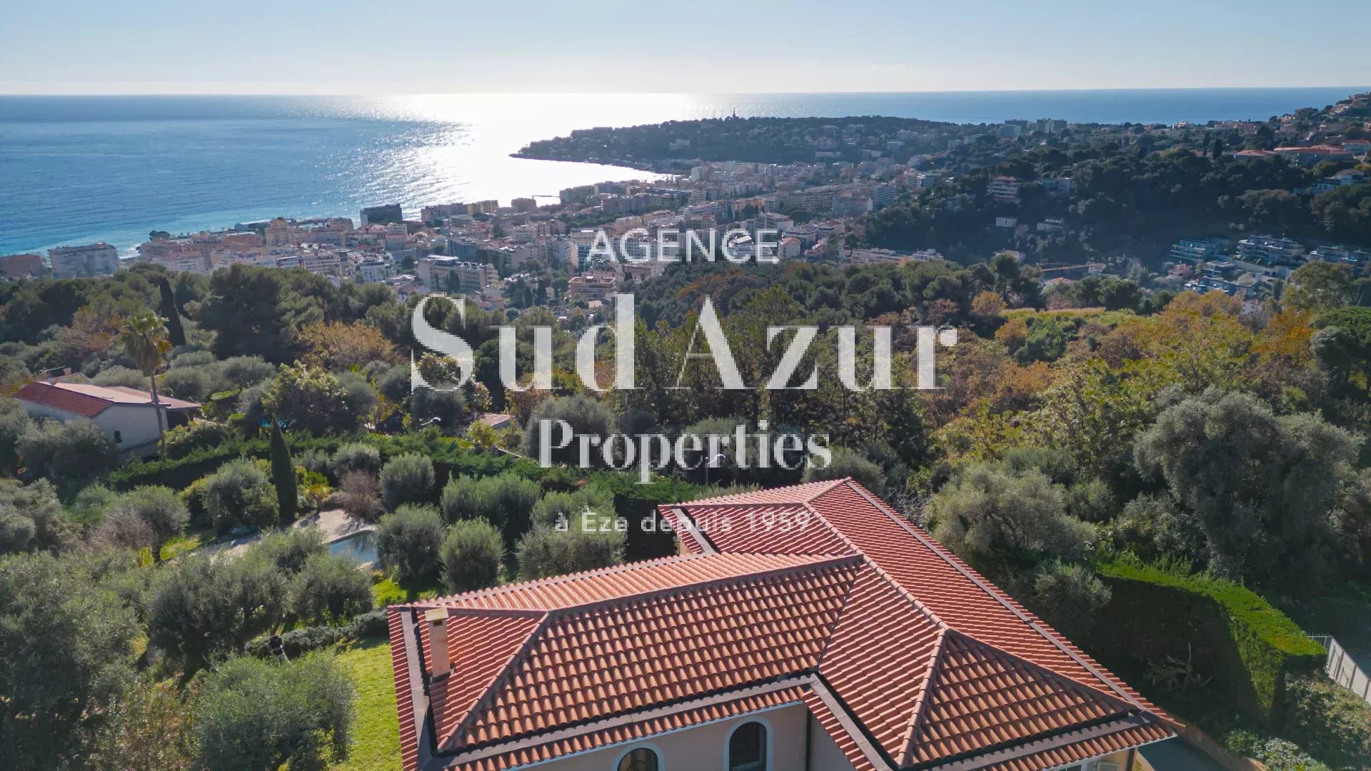 Villa Méditerranéenne avec Vue Panoramique à Menton