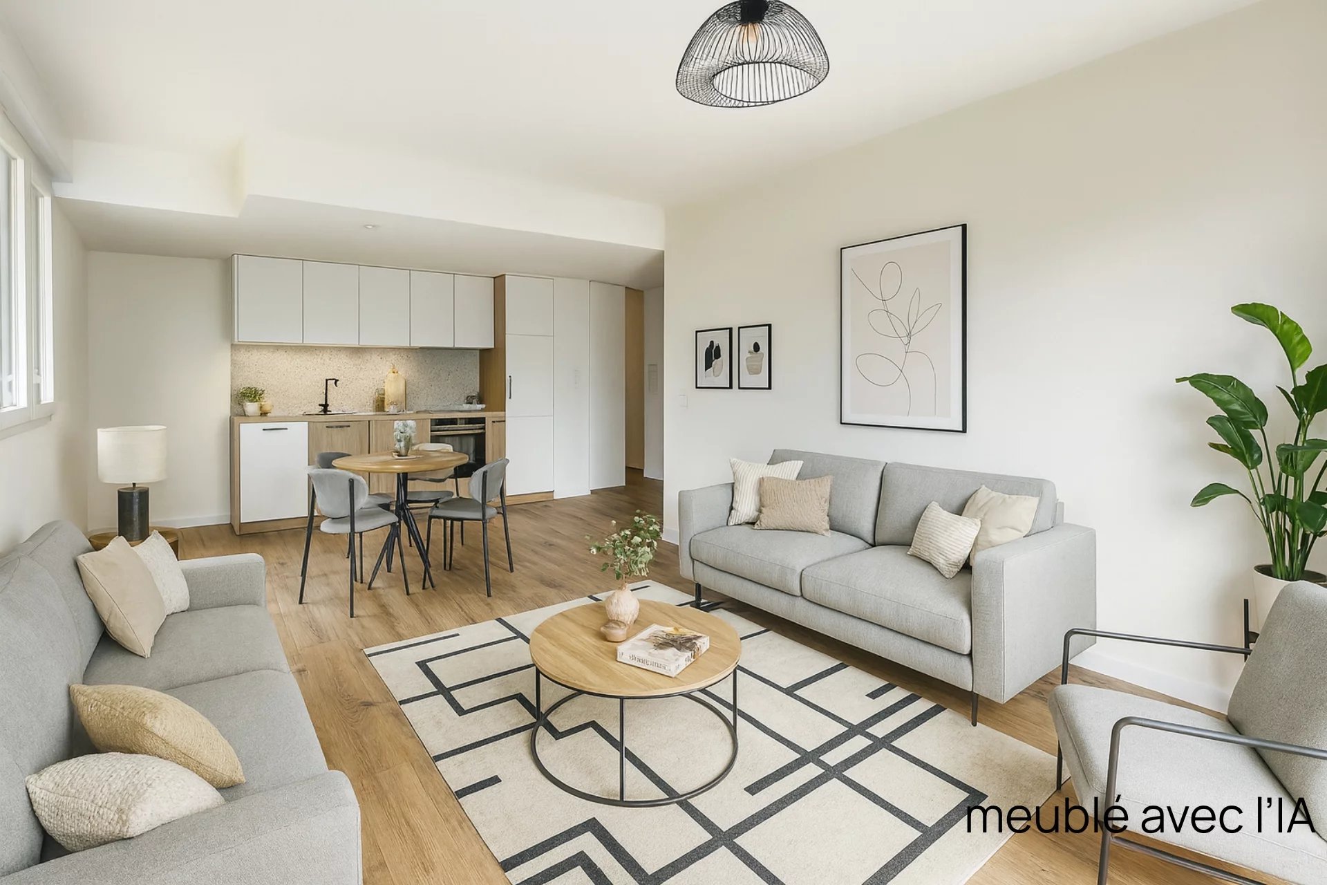 Grand F4 neuf en rez-de-jardin avec 200 m² de jardin et cave