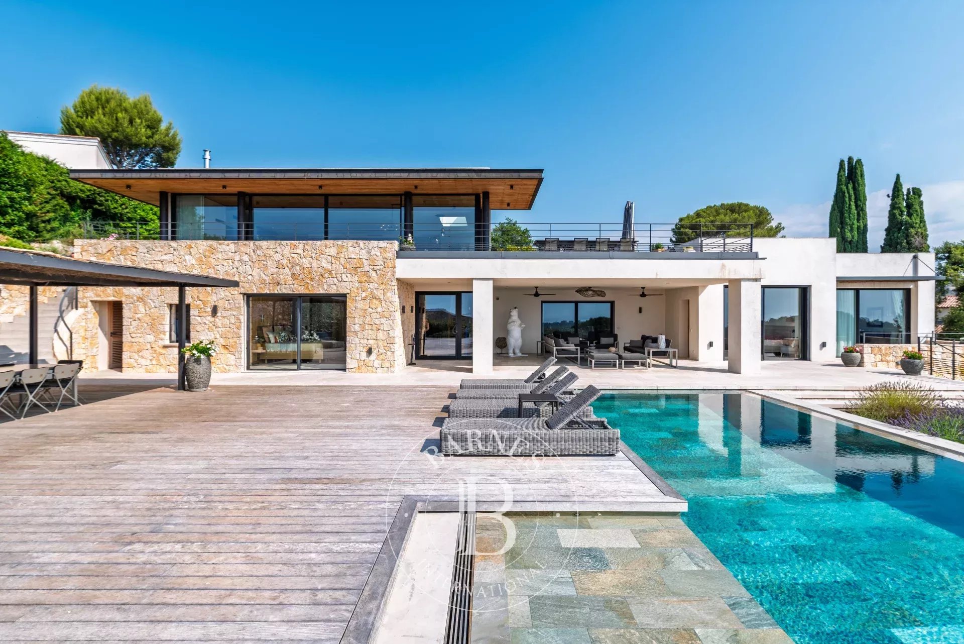 Walking distance from Biot - Stunning recent contemporary villa - Sea and village views - 6 bedrooms - picture 5