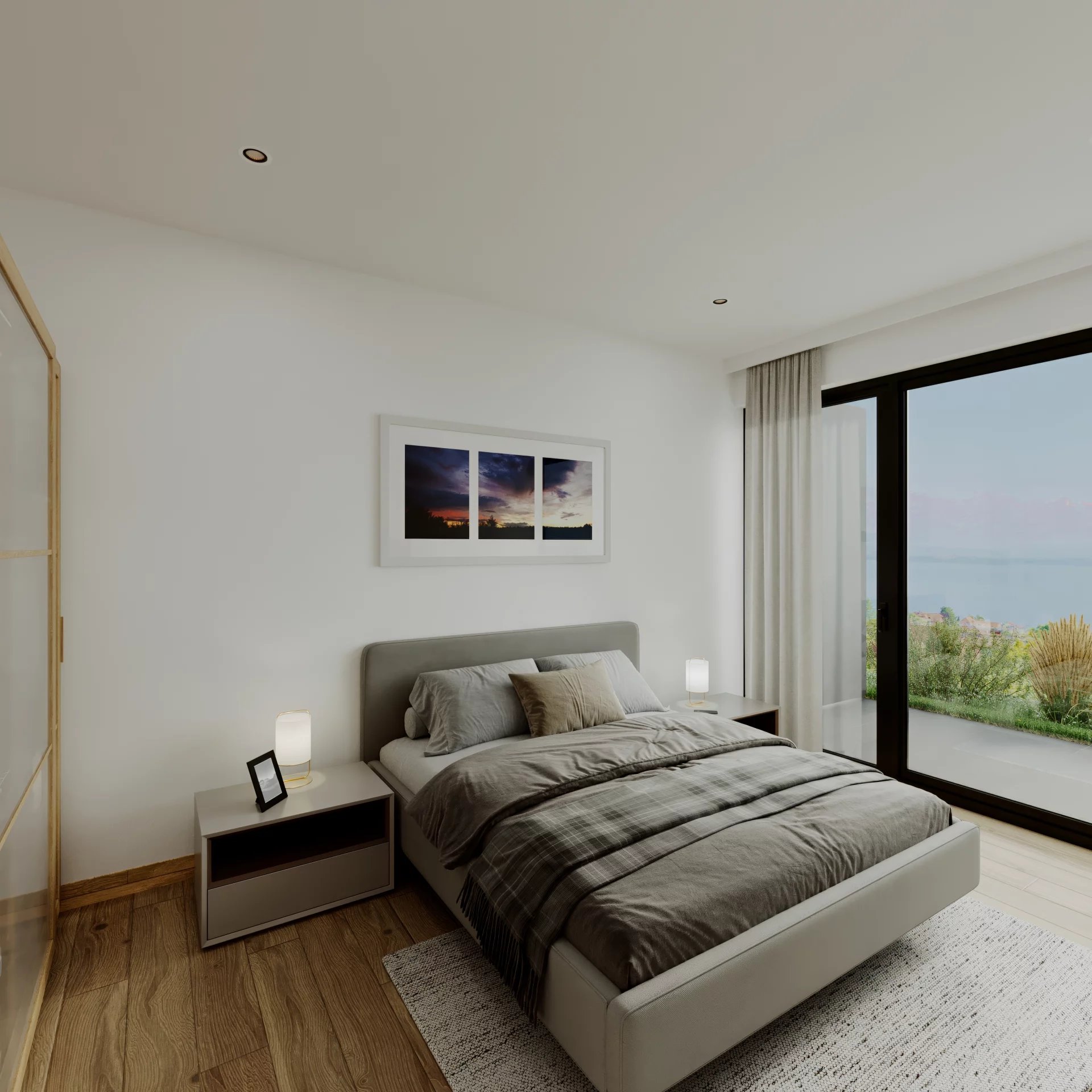 Appartement de 2.5 pièces à Corcelles avec vue lac et alpes