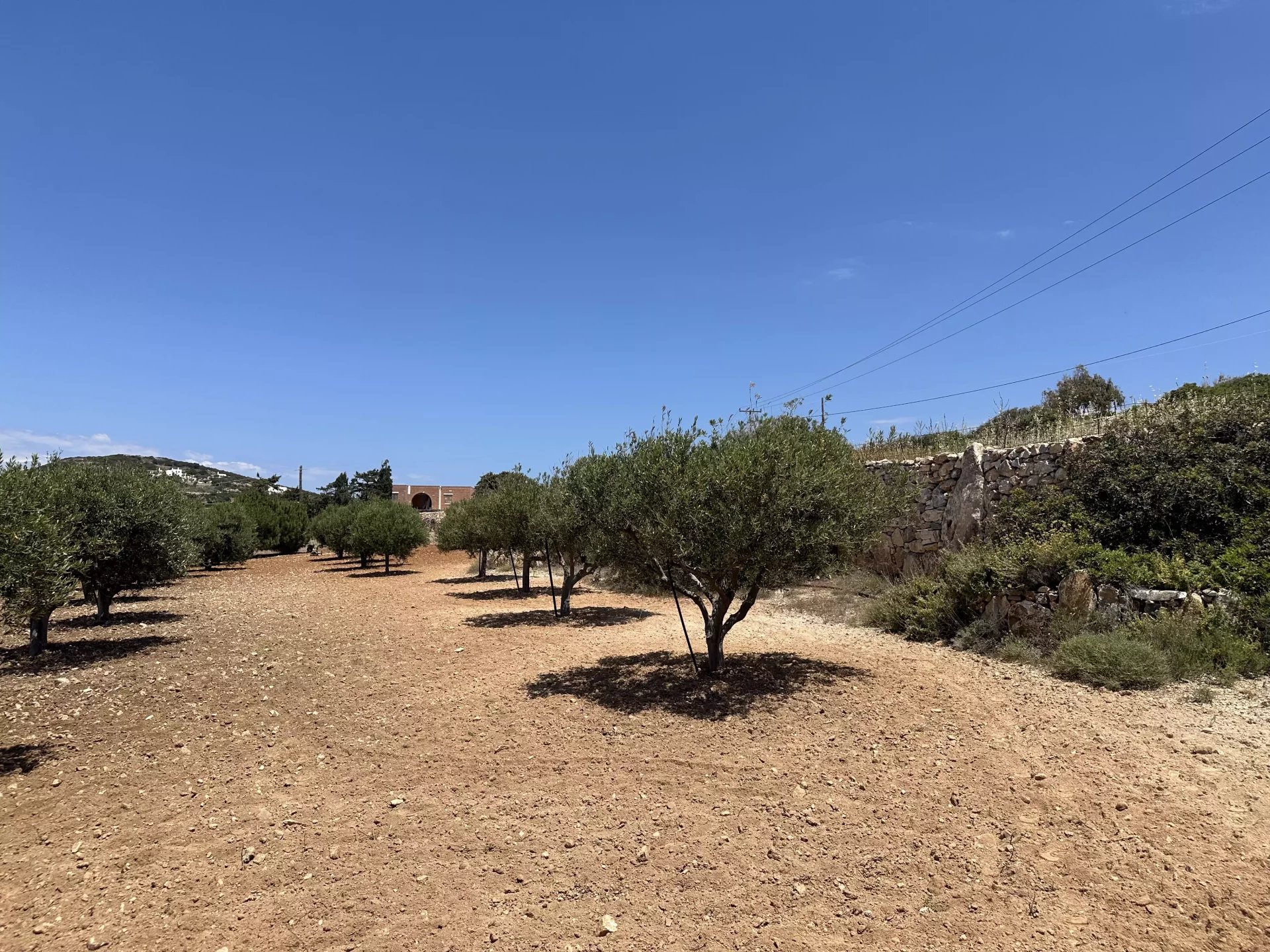 FOR SALE - PLOT OF LAND WITH SEA VIEW AND BUILDING PERMIT - PAROS ISLAND