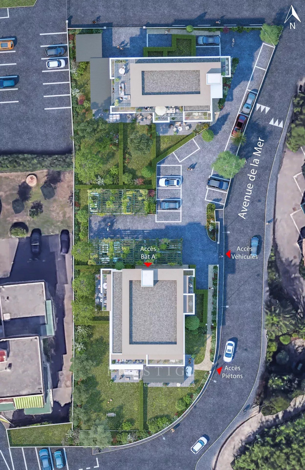 GOLF JUAN,  roof top, 5 bedrooms for 198sqm, 3 terraces sea view, 2 parkings