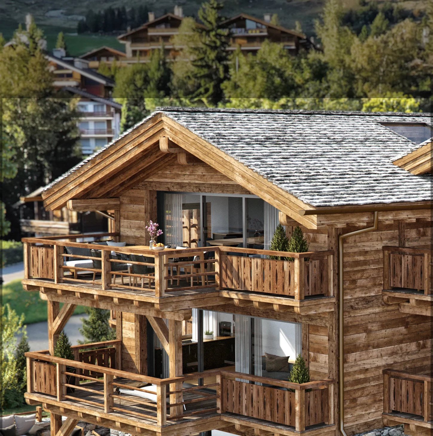 Beautiful penthouse in Verbier with swimming pool and spa