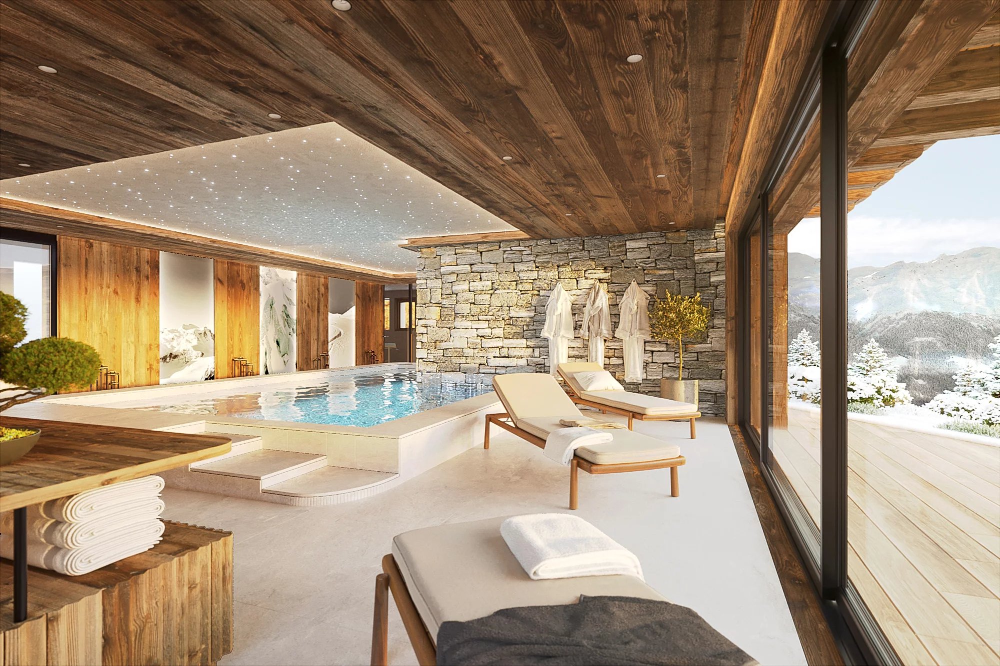 Elegantes Duplex in Verbier mit Pool und Spa