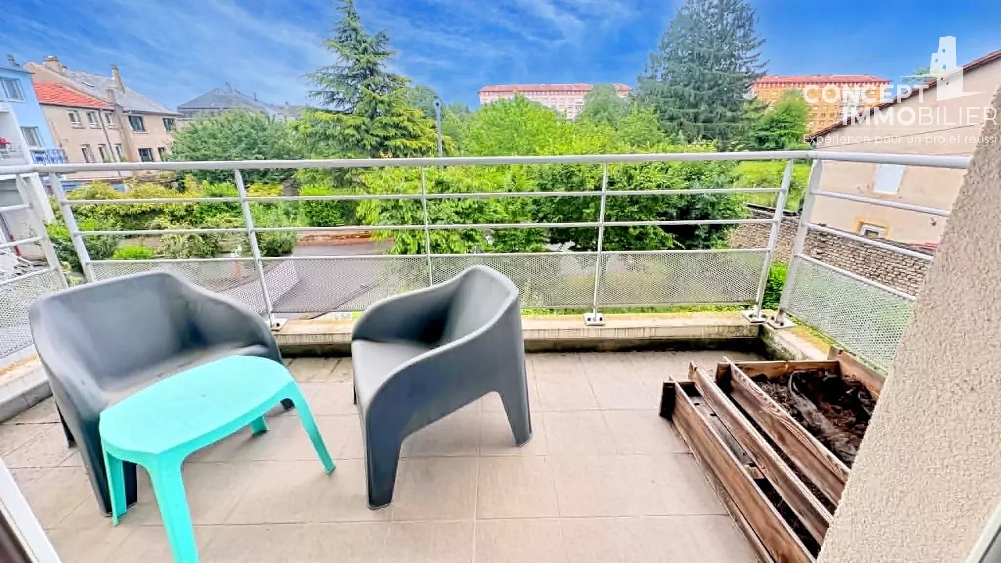 Appartement F3 à vendre, balcon,  box en sous sol