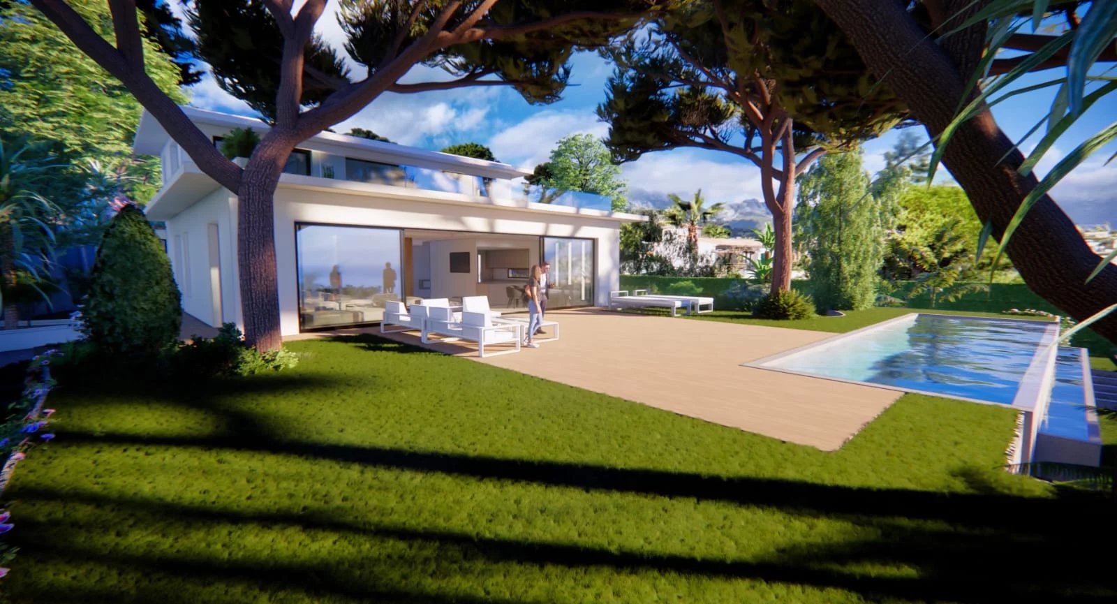 ROQUEBRUNE CAP MARTIN - VILLA 5 CHAMBRES VUE MER - PISCINE - GARAGE