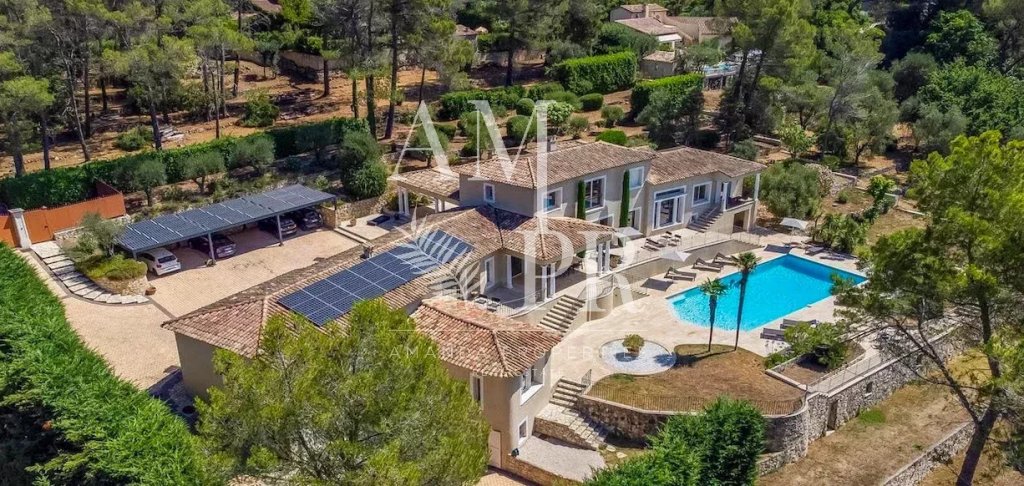 Villa for sale in Opio — Modern Luxury Villa in Opio | 6-Bed Family Estate with Forest Views