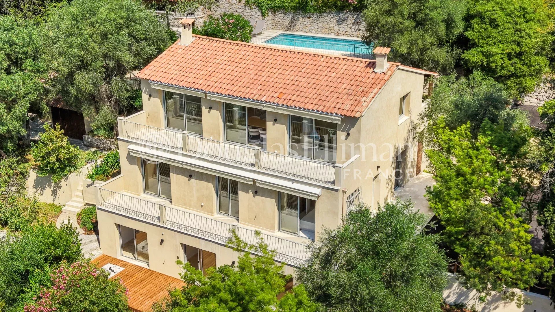 LA TURBIE - Villa with pool and sea view close to Monaco