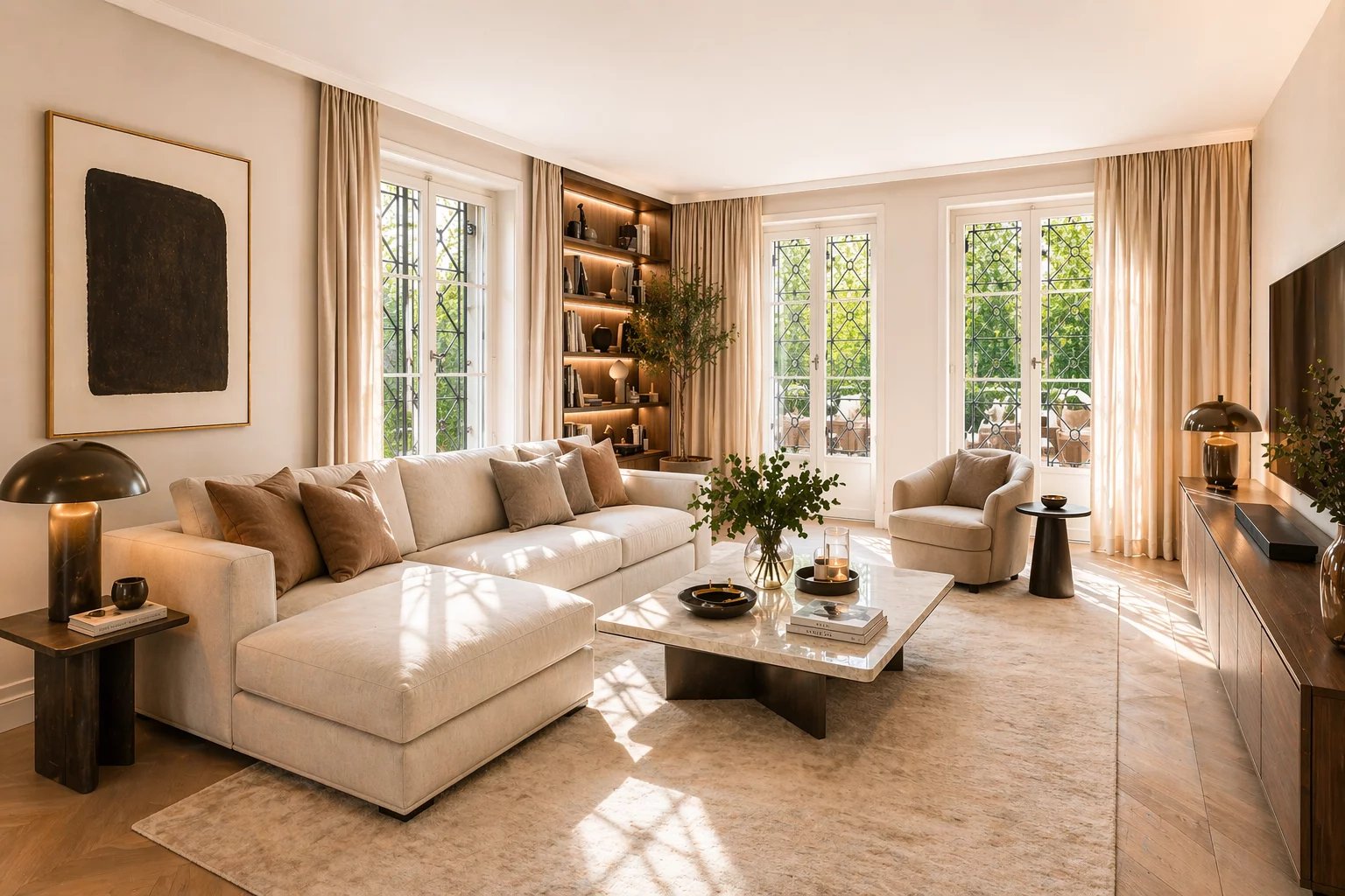 4-bedroom apartment with private garden in Vandoeuvres