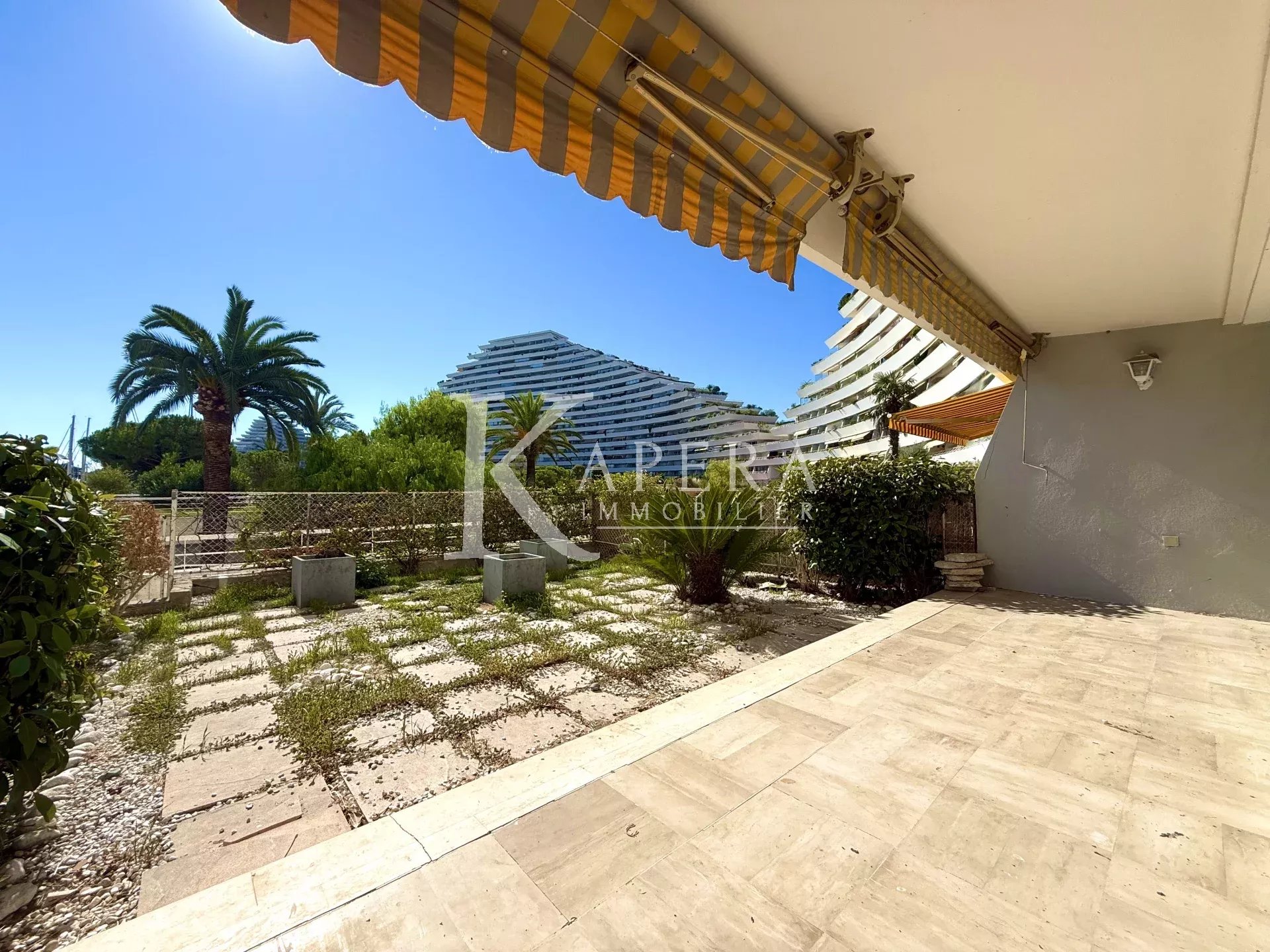 VENTE 3P - MARINA BAIE DES ANGES - JARDIN - TERRASSE