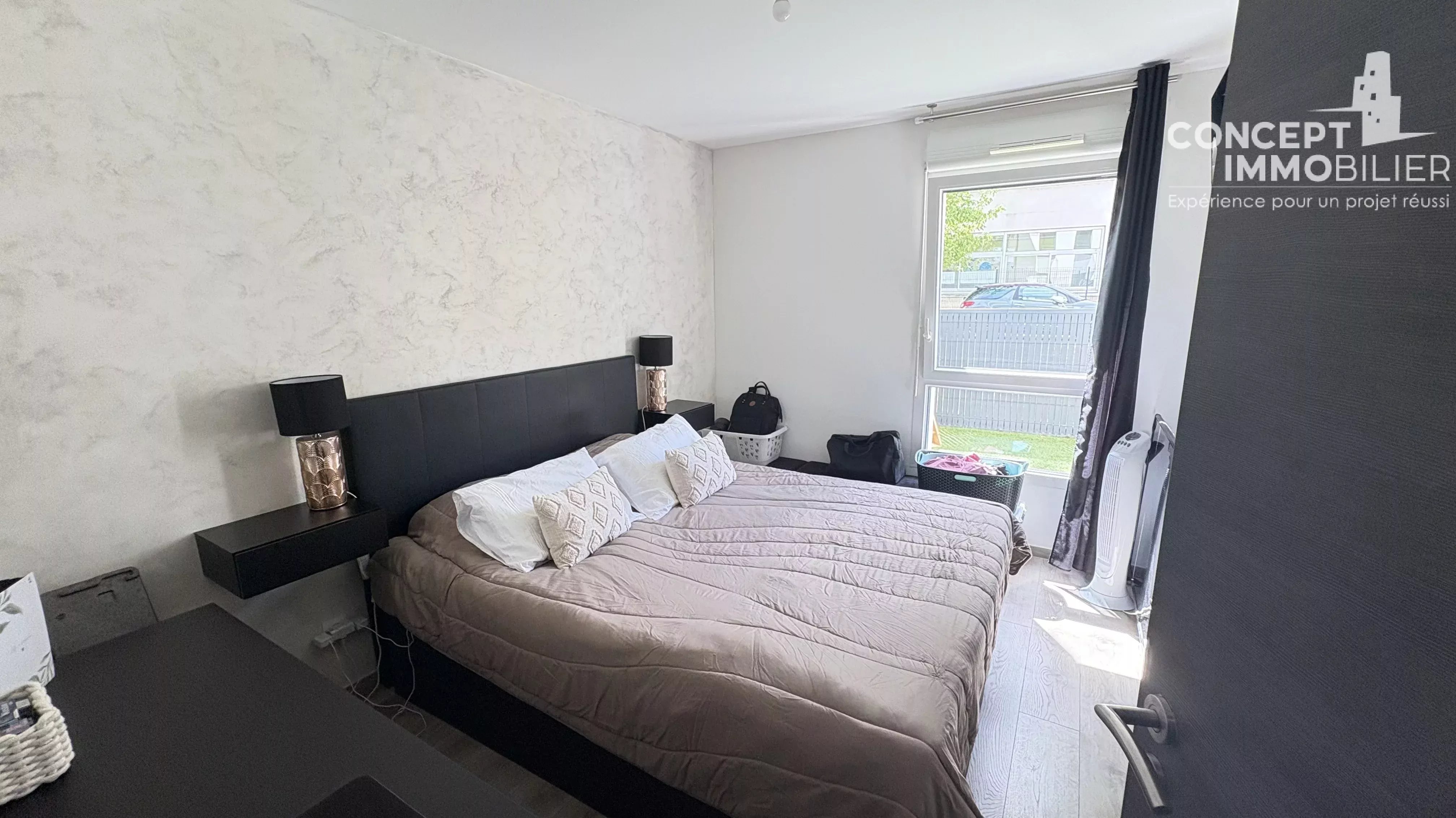 Appartement F3, 2 chambres, parking et cellier