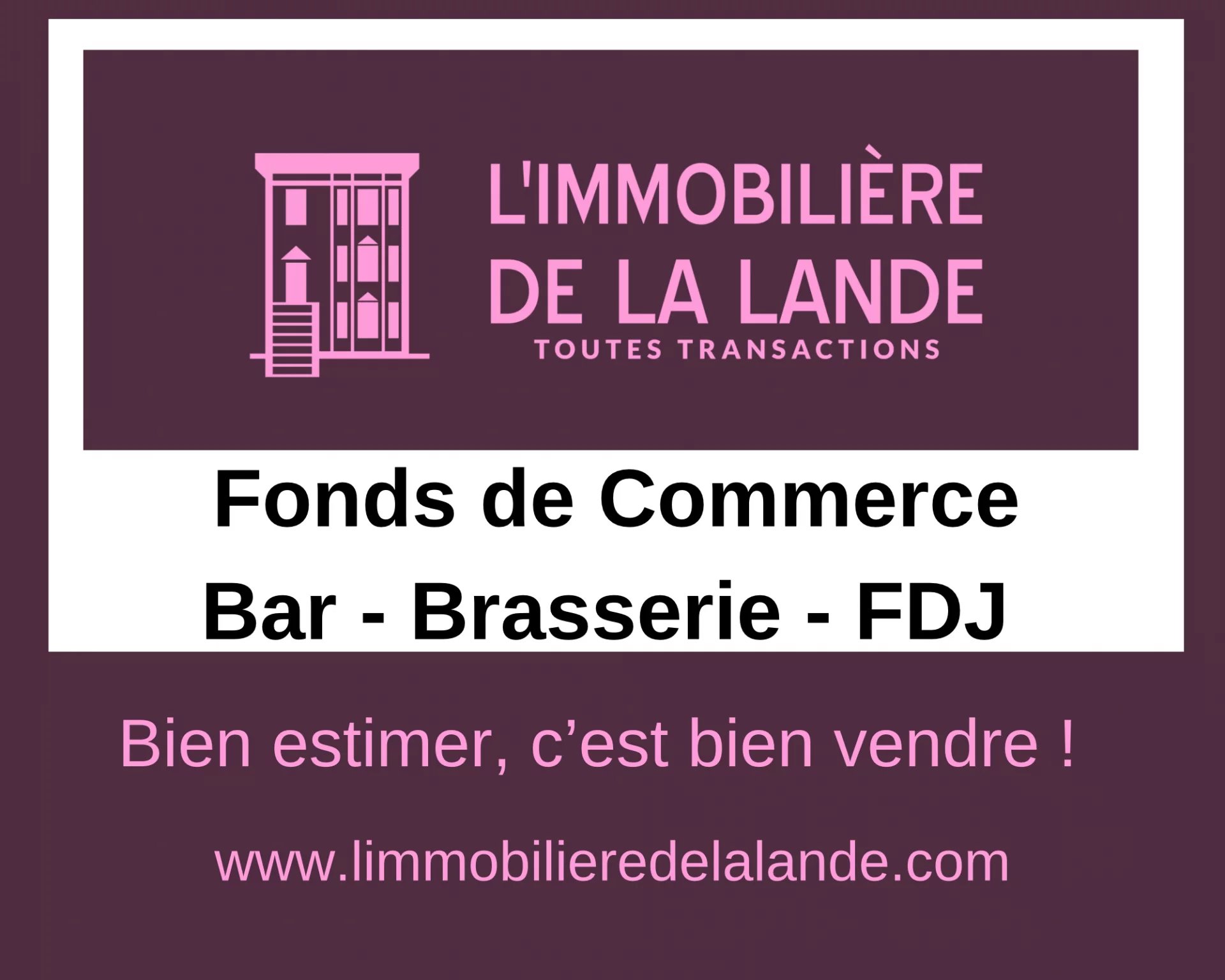 Agence immobilière de L'IMMOBILIÈRE DE LA LANDE