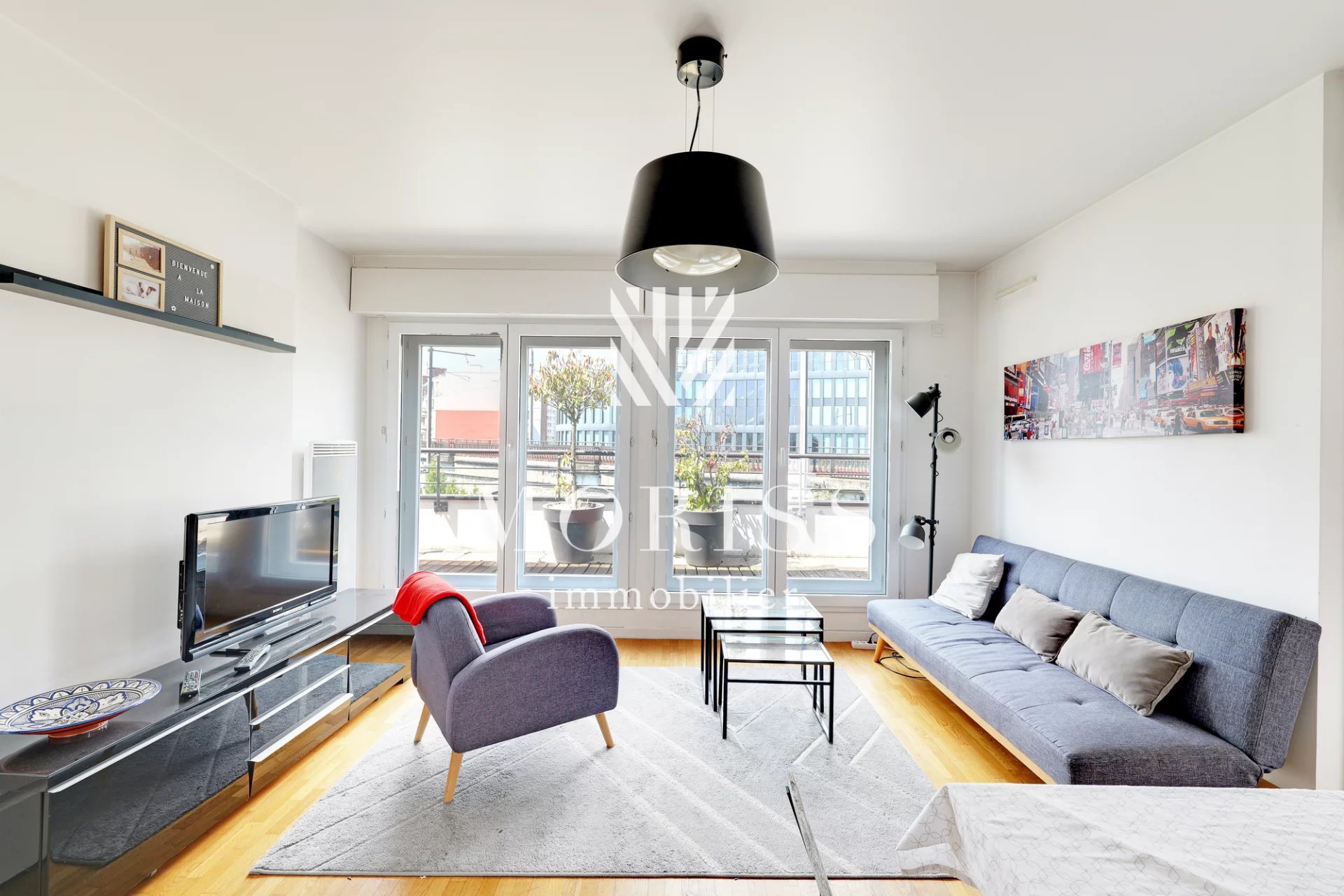 Issy-Les-Moulineaux Appartement de 2 pièces de 56m2 avec terrass - Image Array