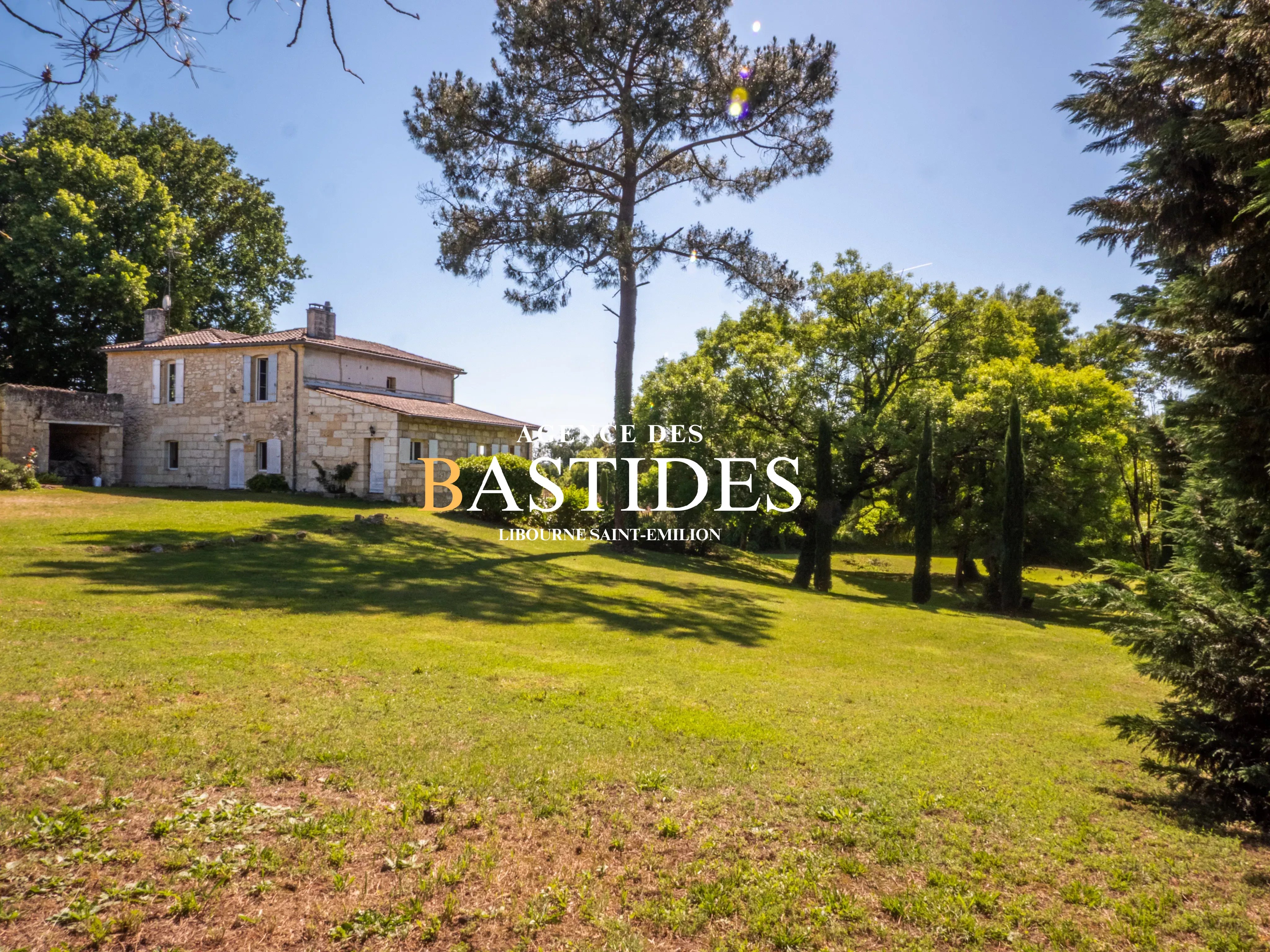 Libourne - Demeure en pierre et 6000m² de parc