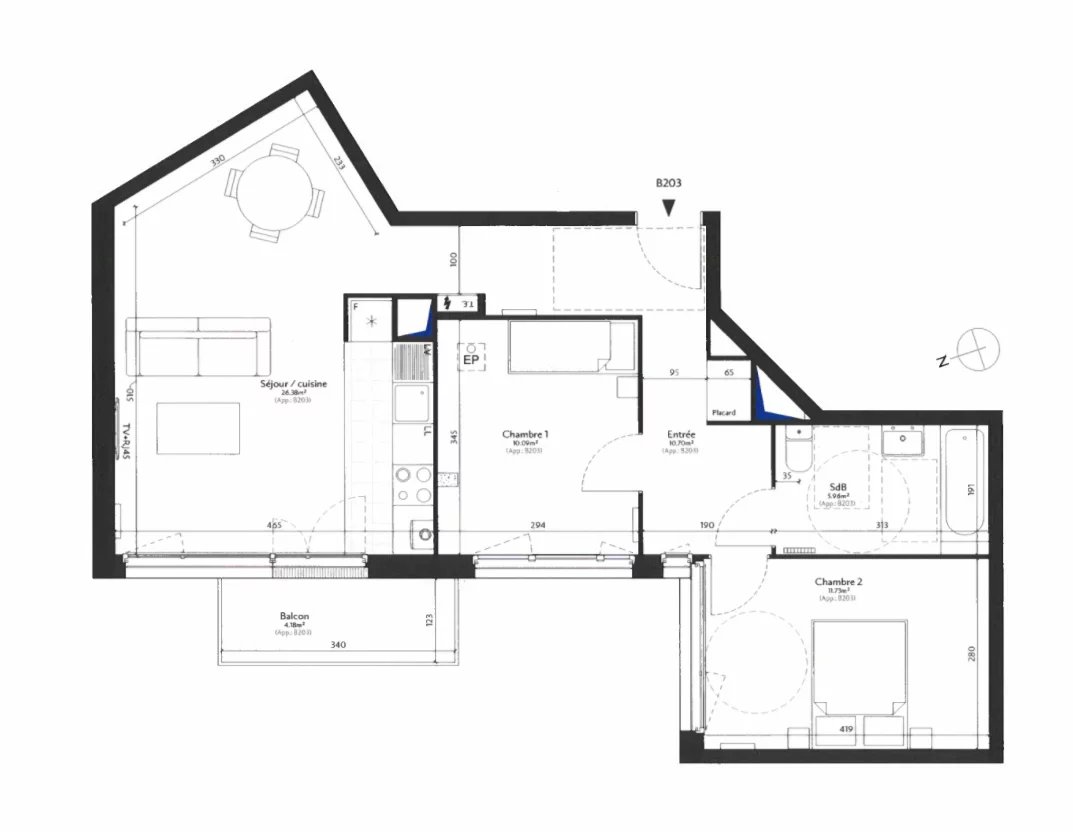 APPARTEMENT NEUF SUR PLAN - EPINAY-SUR-SEINE - Image Array