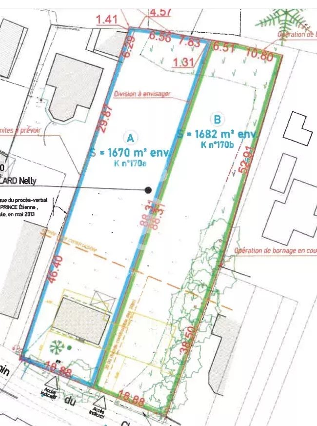 PORNICHET, terrain constructible de 1 682 m²
